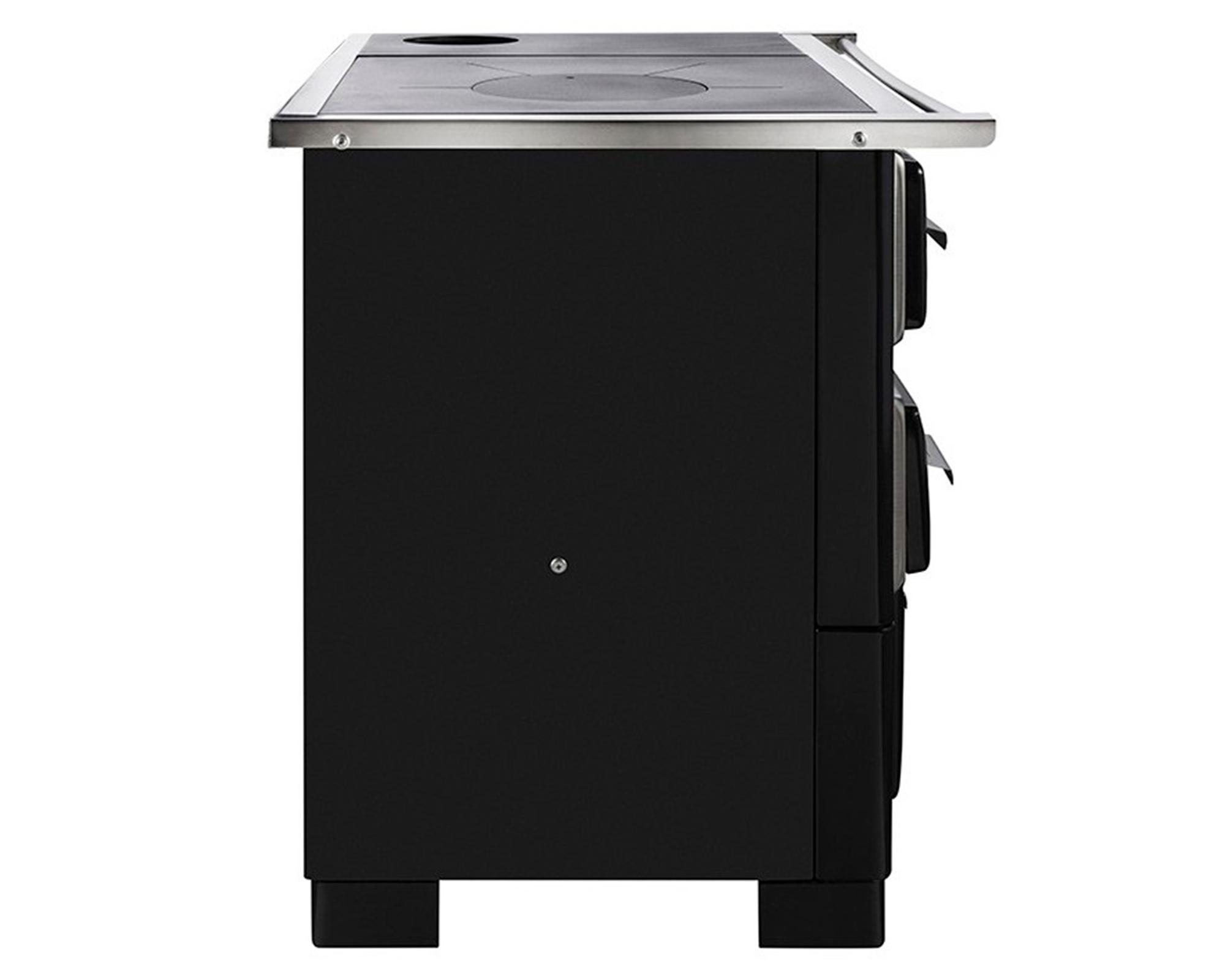 Cocina a leña Angelina negro + kit de Instalación-2