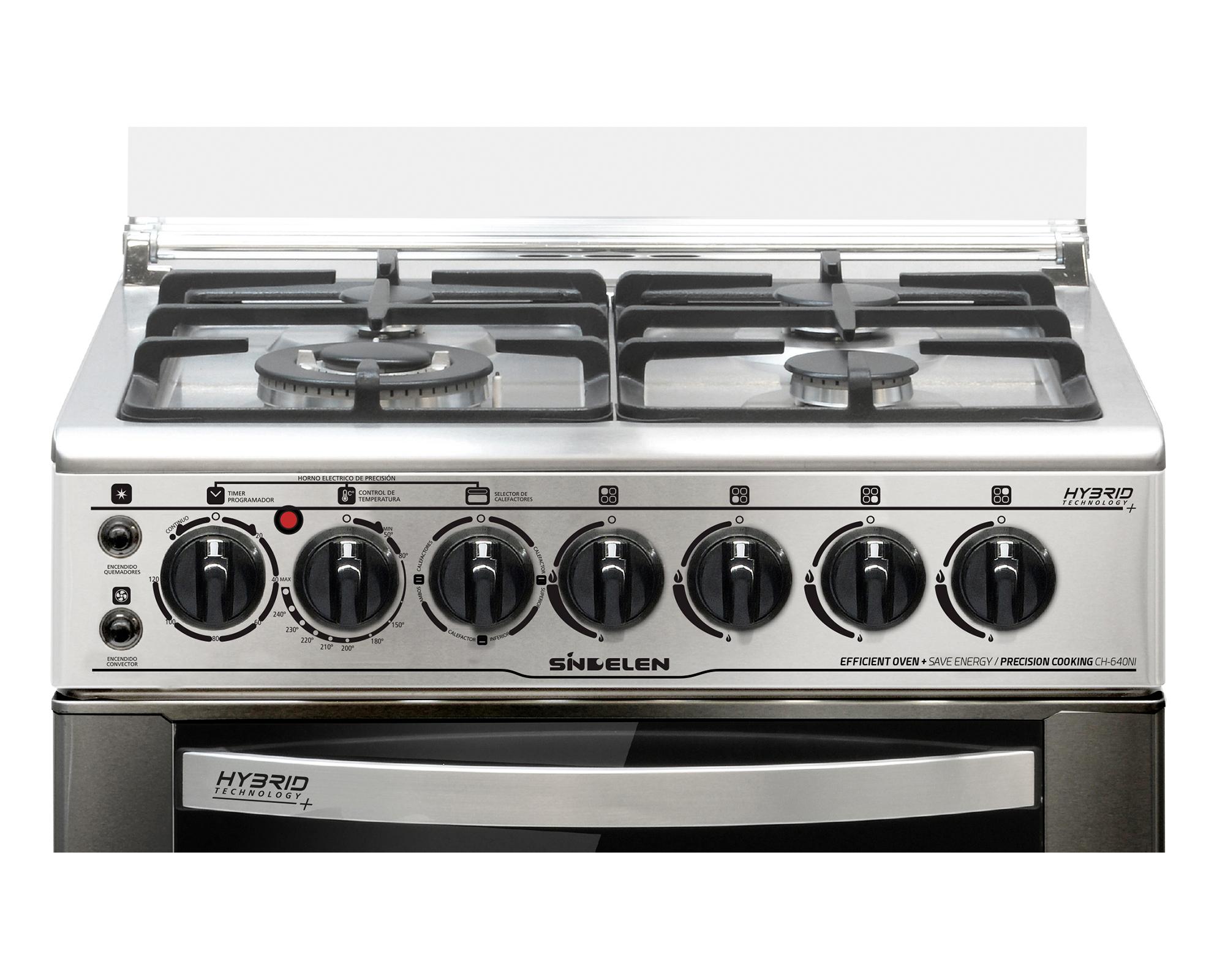 Cocina Hybrid Tech CH-640NI 4 quemadores-3