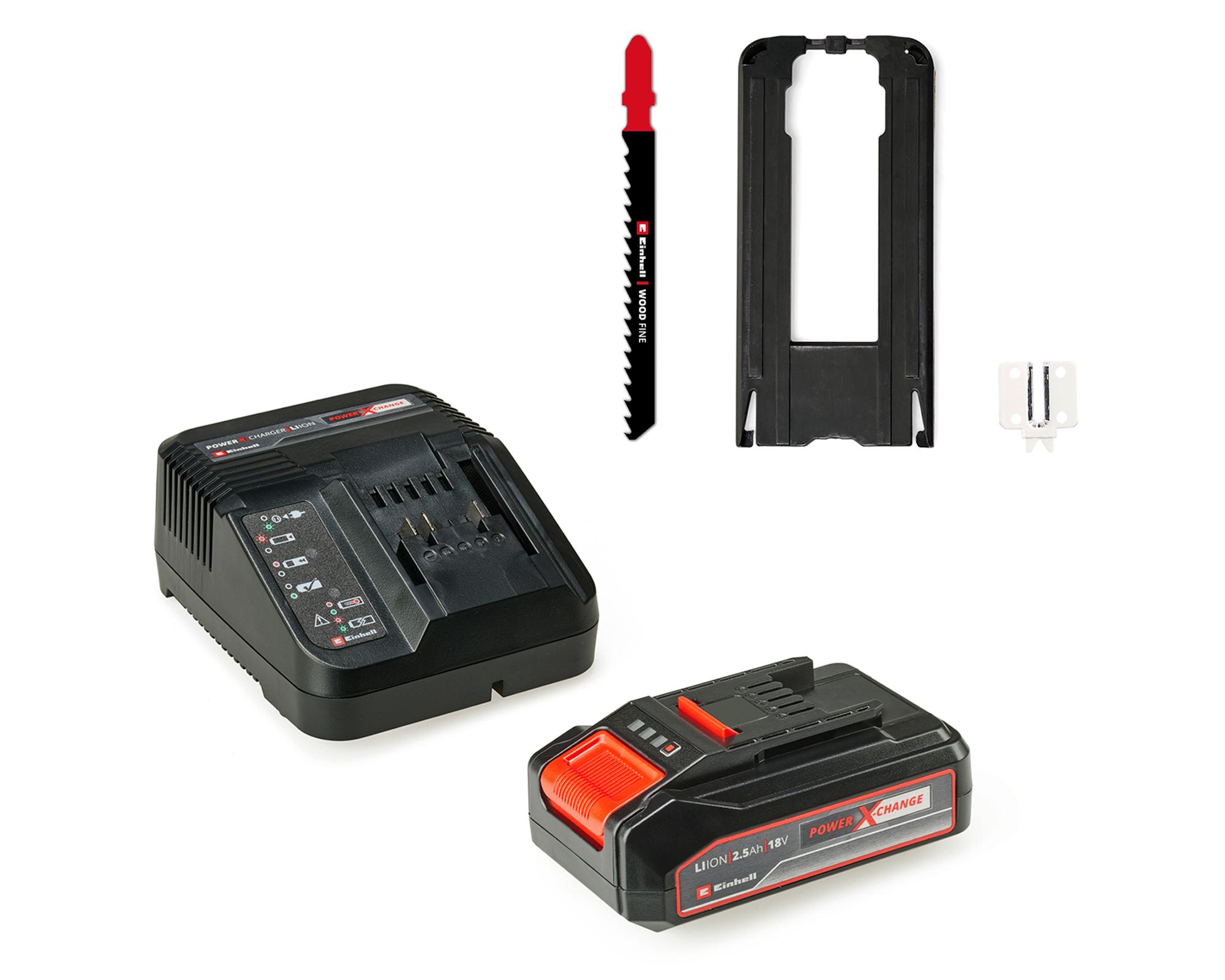 Sierra caladora inalámbrica TC-JS 18/70 Li 18V + batería 2.5Ah + cargador-2
