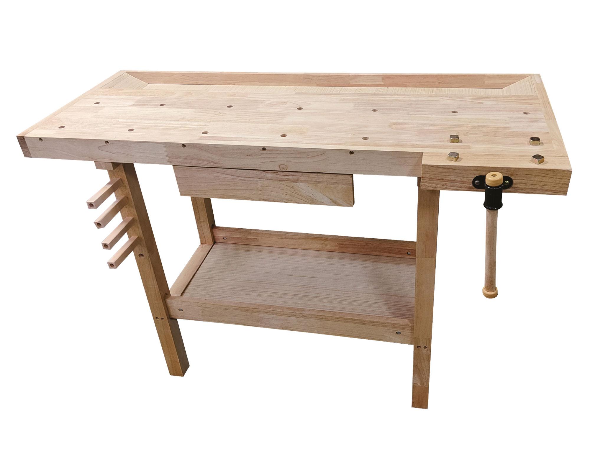 Banco trabajo madera 86x126x62 cm-0