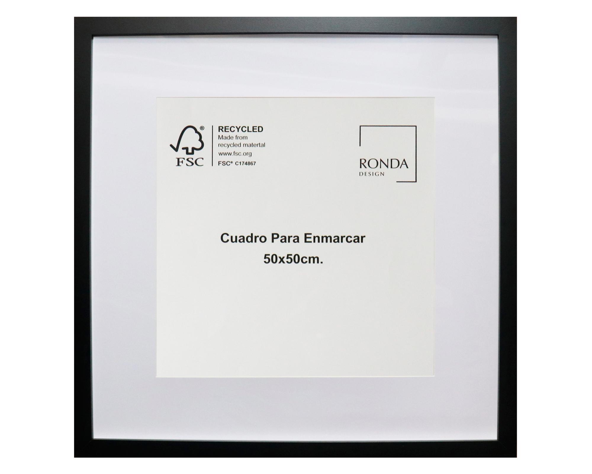 Cuadro para enmarcar 50x50 cm negro-0