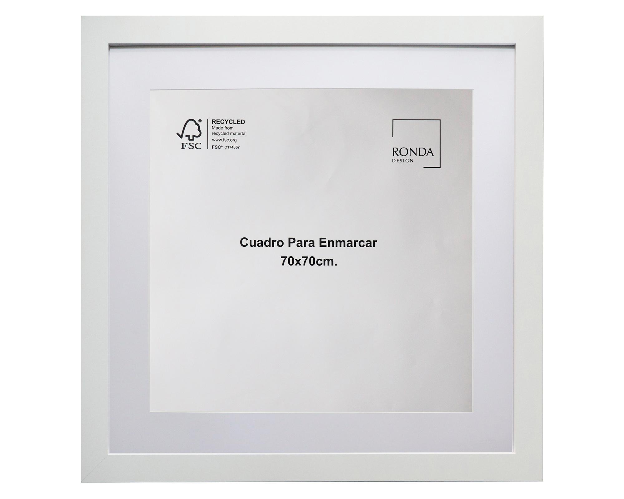 Cuadro para enmascarar 70x70 cm blanco-0
