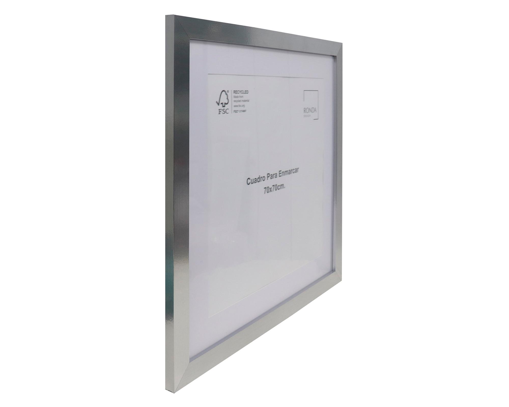 Cuadro para enmascarar 70x70 cm plata-1