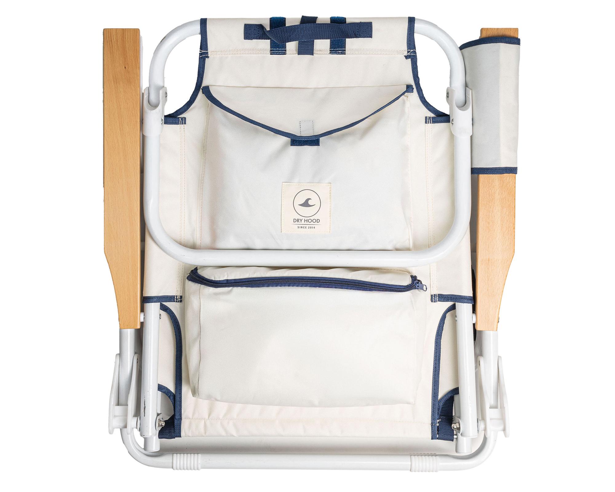 Silla de playa plegable Traveler vintage crema-2