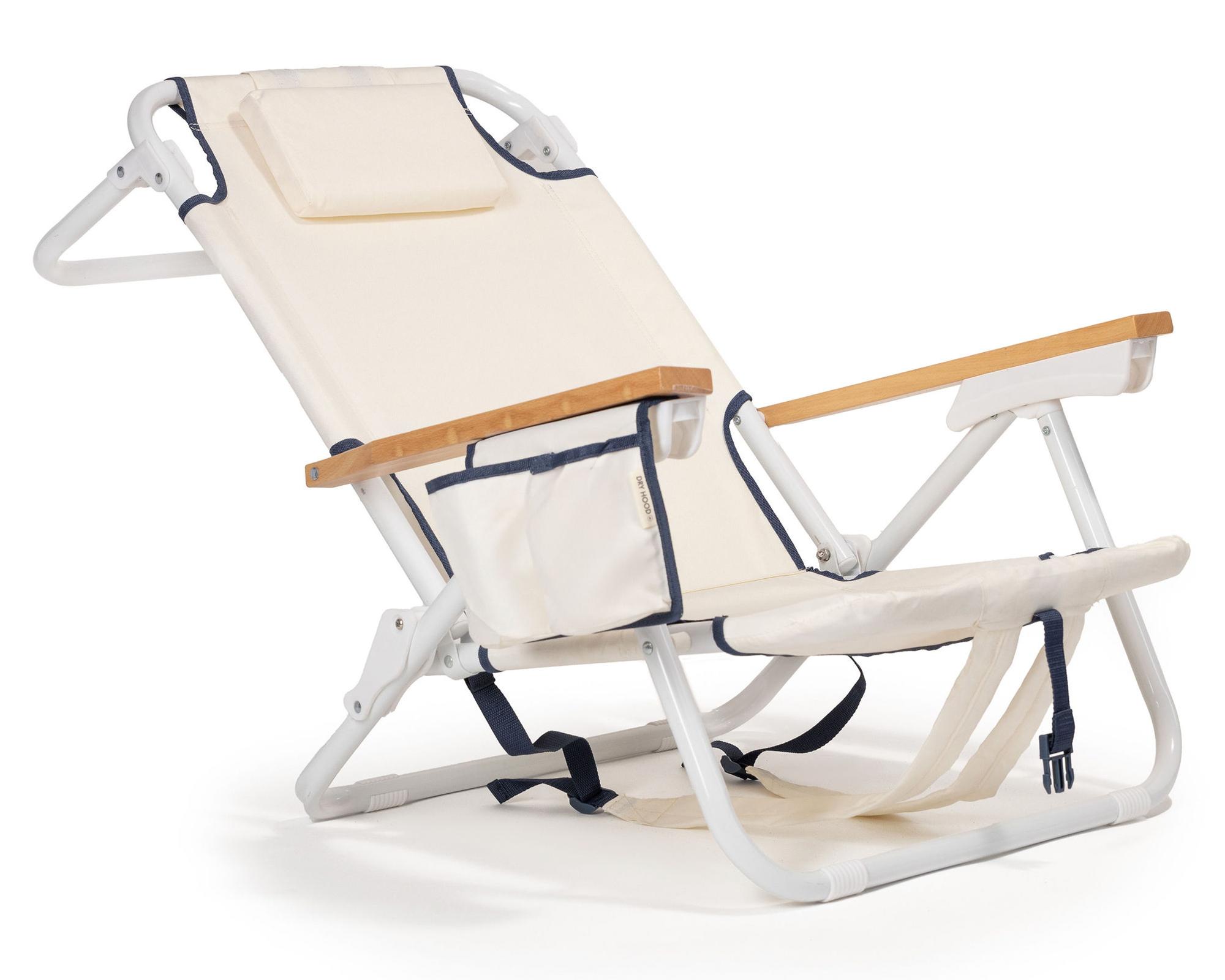 Silla de playa plegable Traveler vintage crema-1