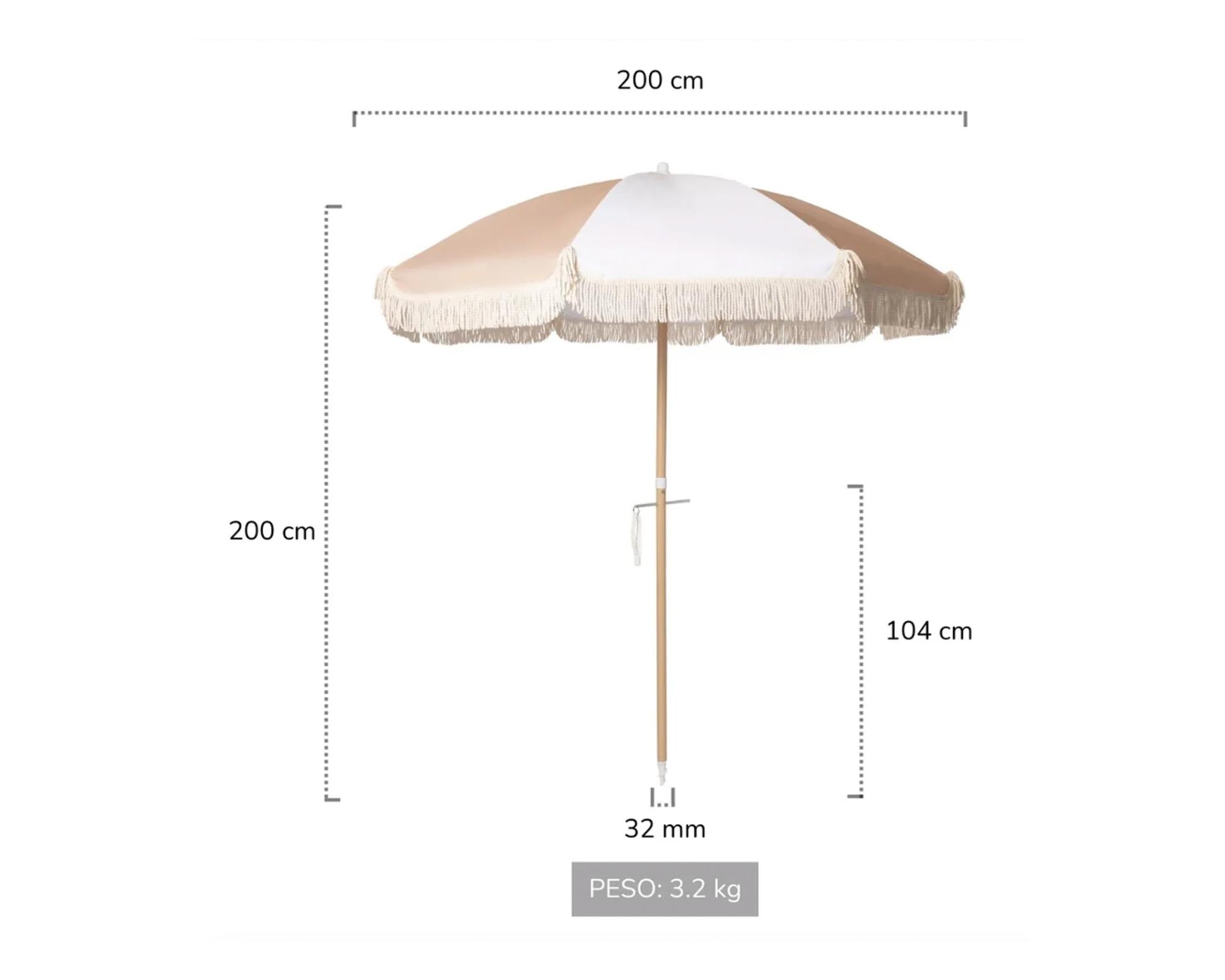 Quitasol Classic Vintage beige 2 m-4