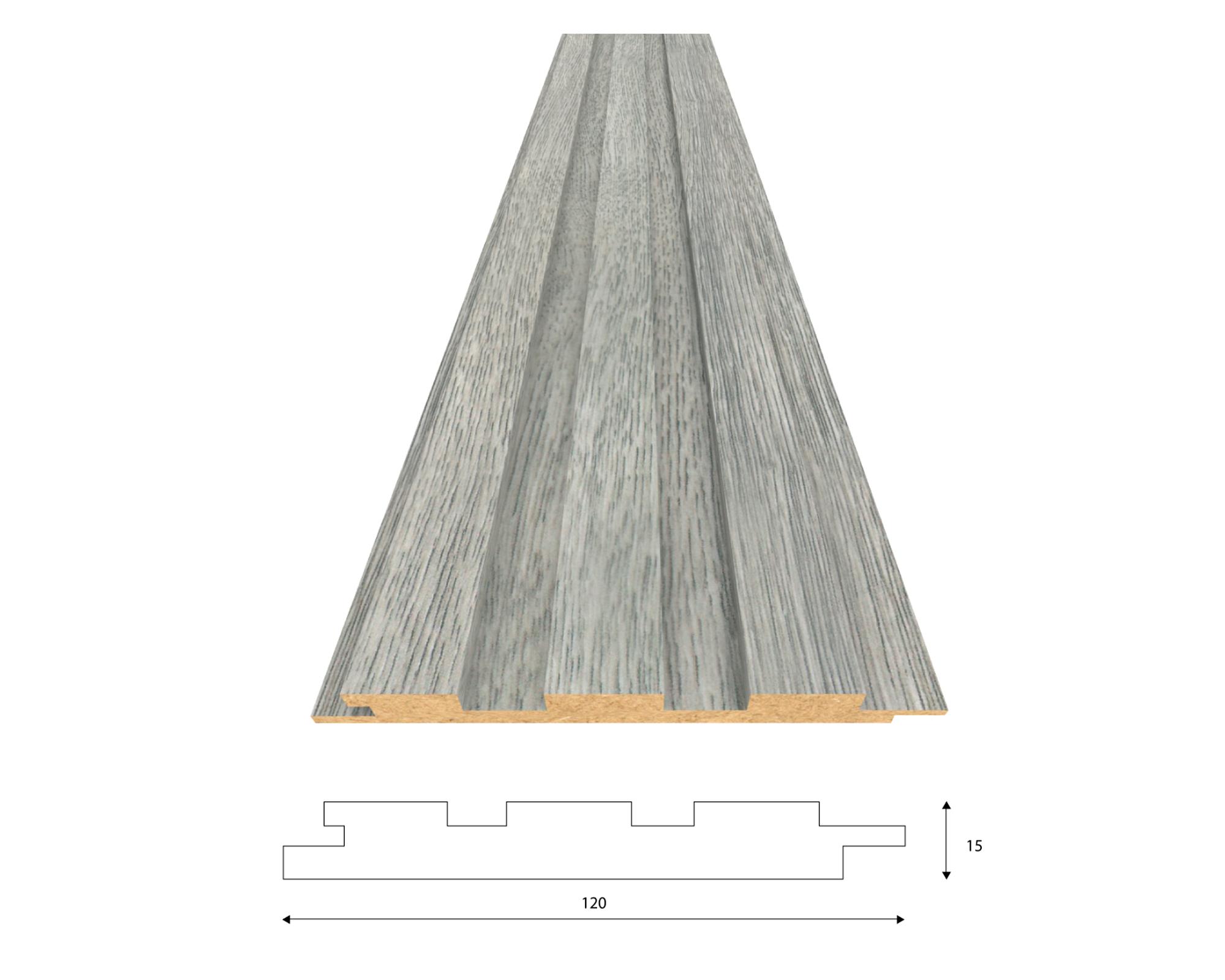 Revestimiento muro Ceniza 15 mm 12x240 cm-3