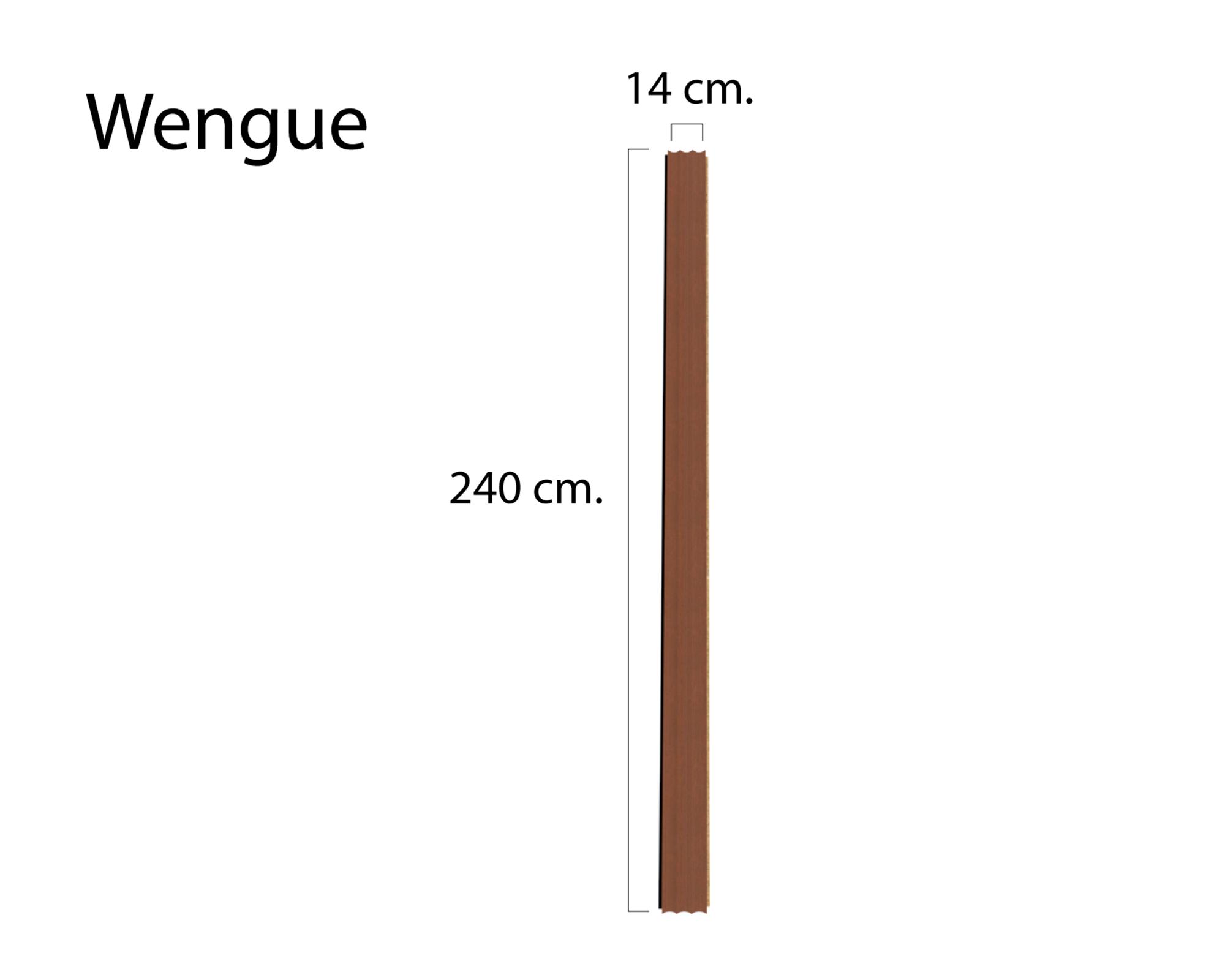 Revestimiento muro Wengué 15 mm 14x240 cm-4