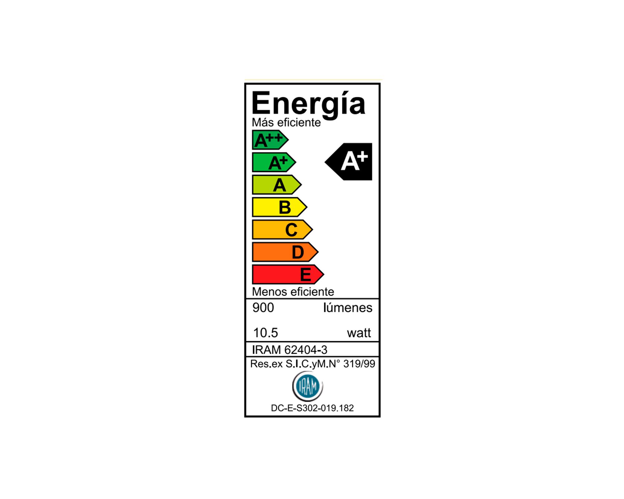 Ampolleta led 10.5W E27 luz cálida EcoHome 2 un-3