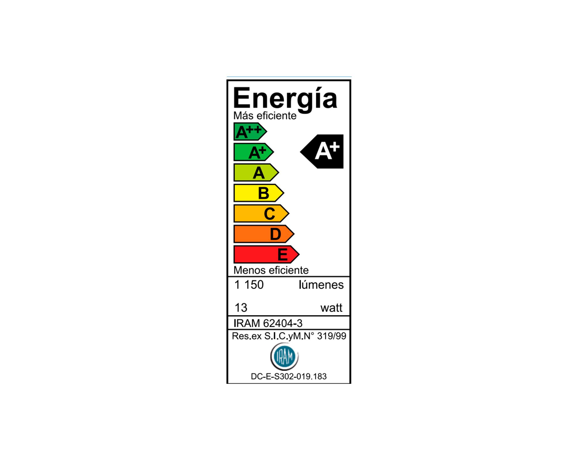 Ampolleta led 13W E27 luz fría EcoHome 2 un-3