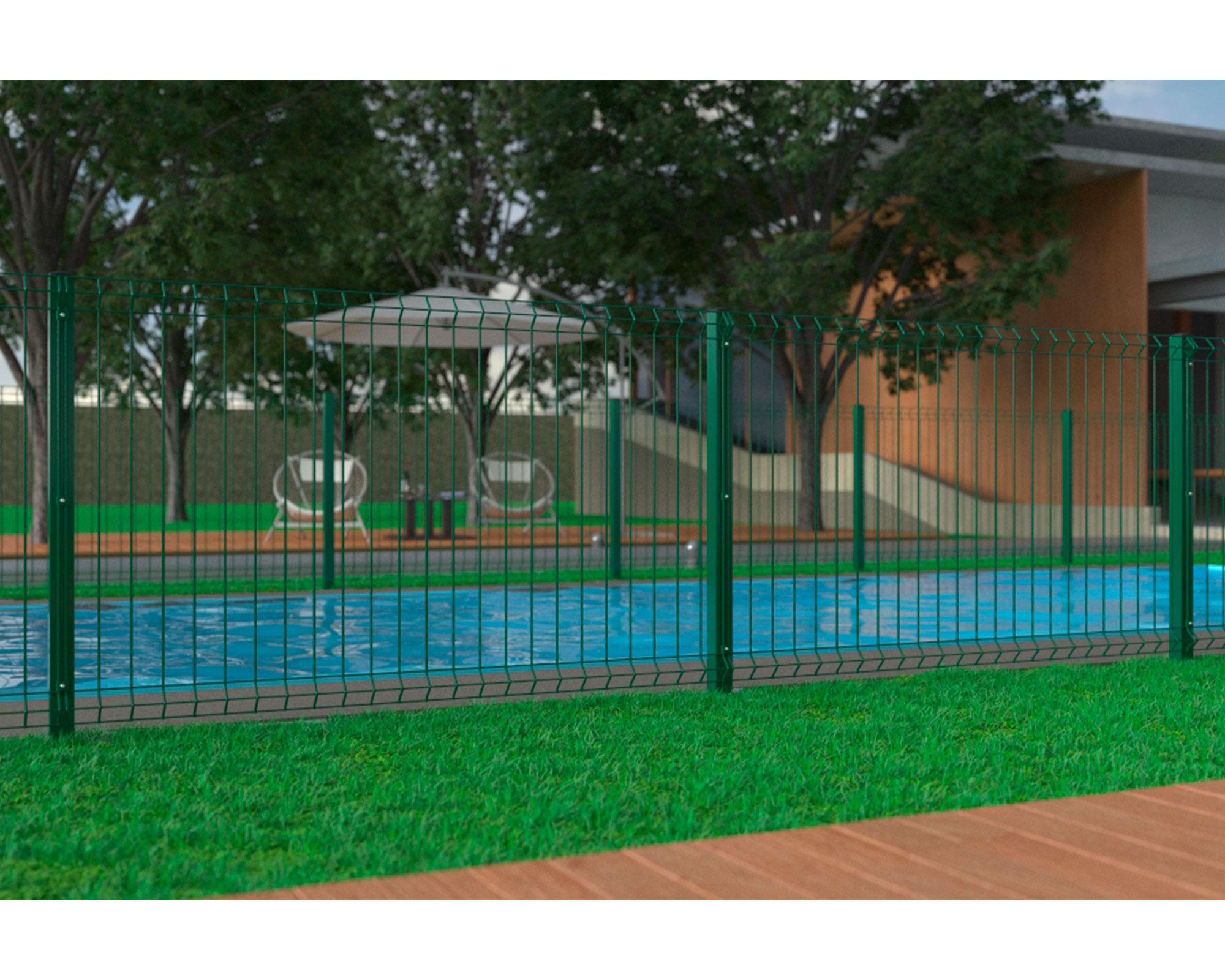 Panel malla Cesafor piscina verde 115x192 cm-2