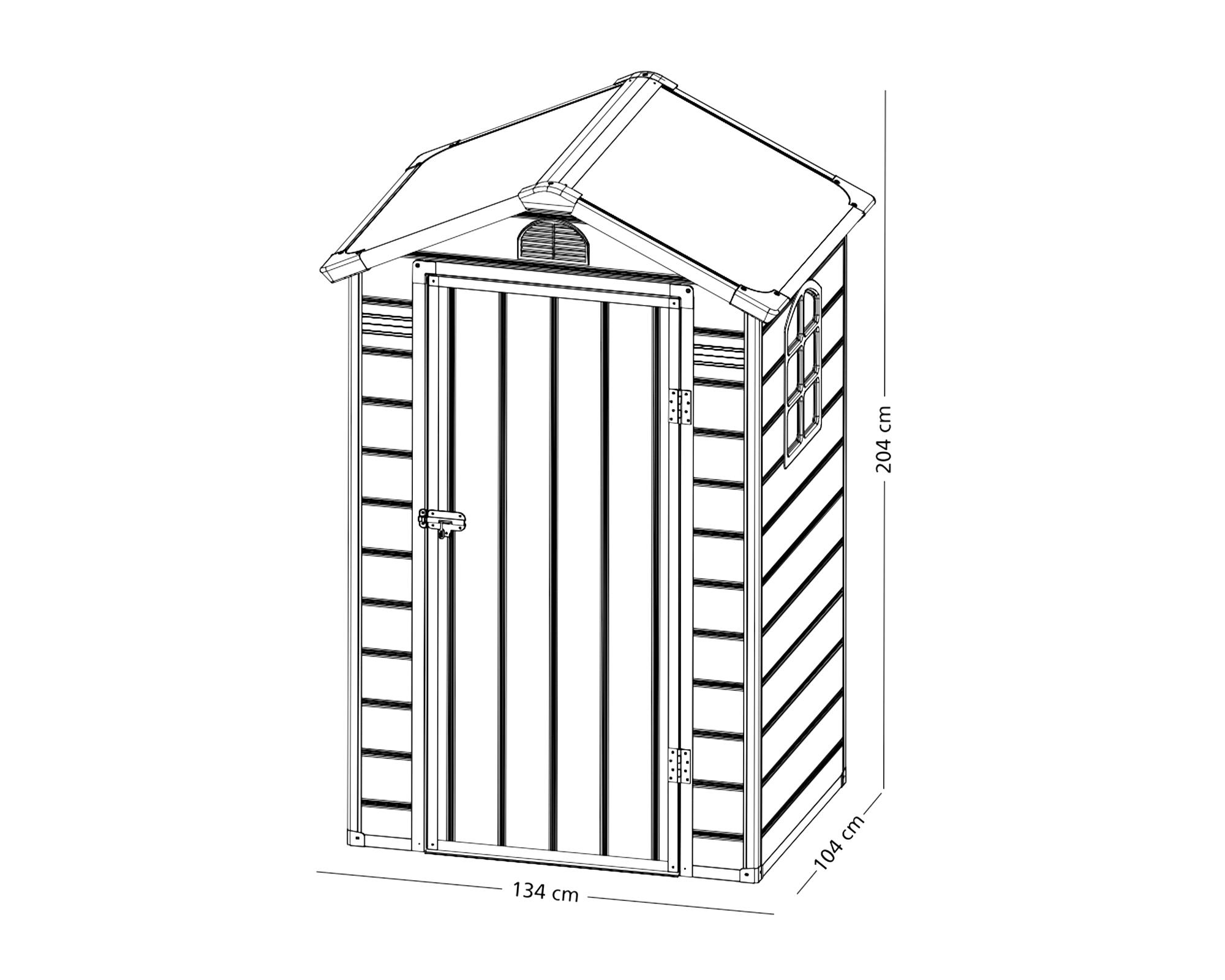 Bodega 204x134x104 cm Ave A1-1