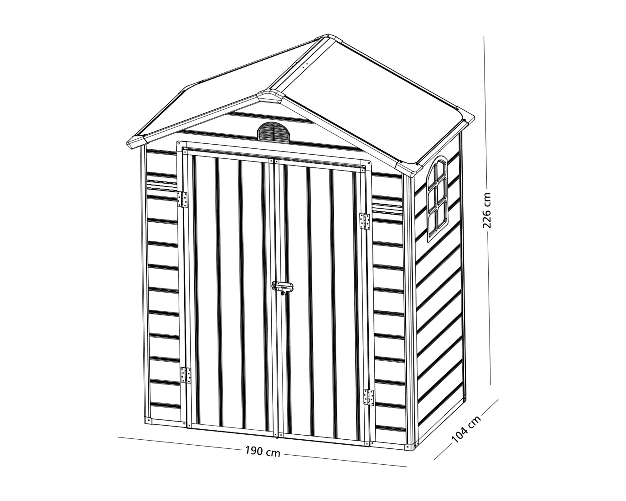 Bodega 226x190x104 cm Ave C1-1