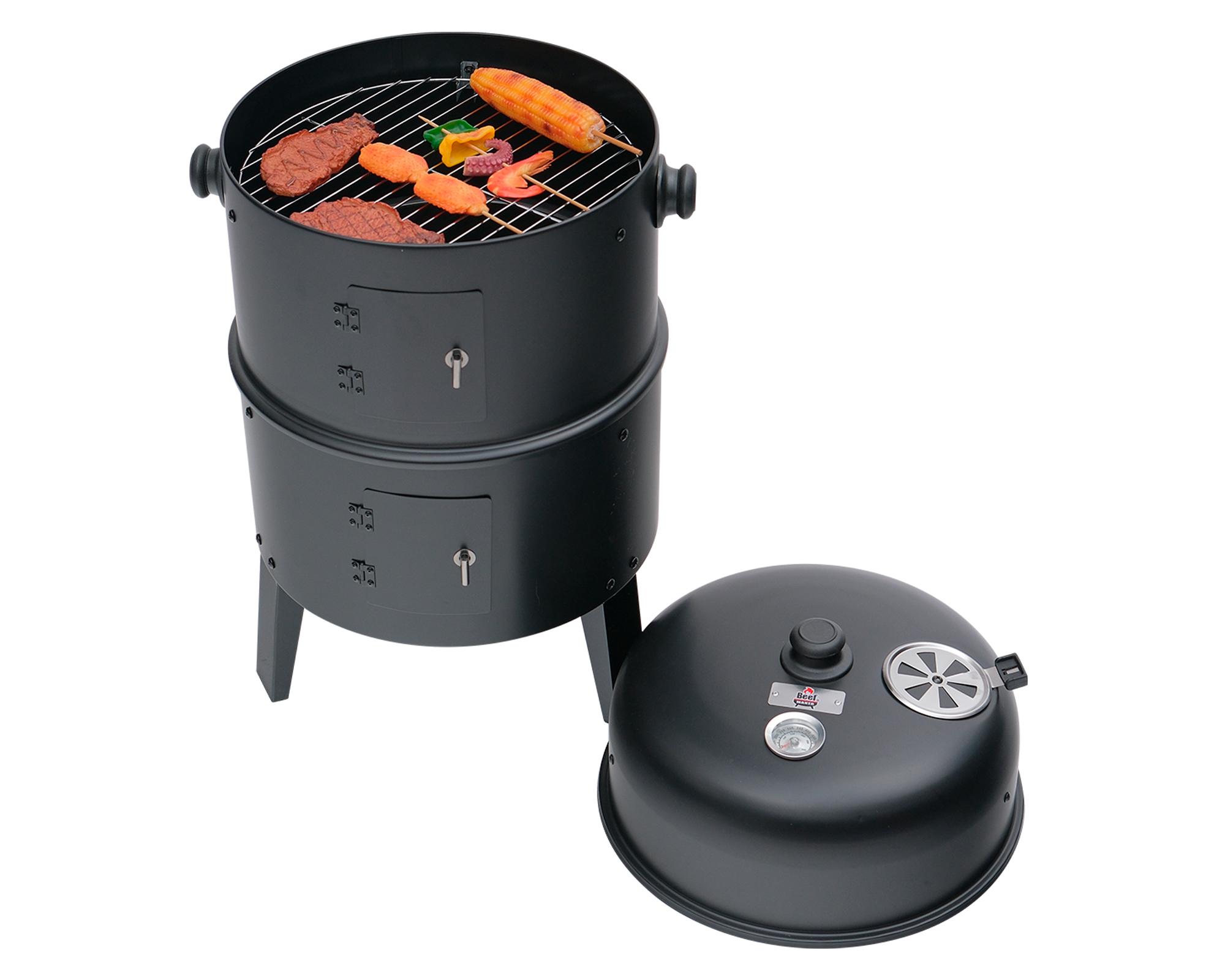 Ahumador cilíndrico Columbia negro-4