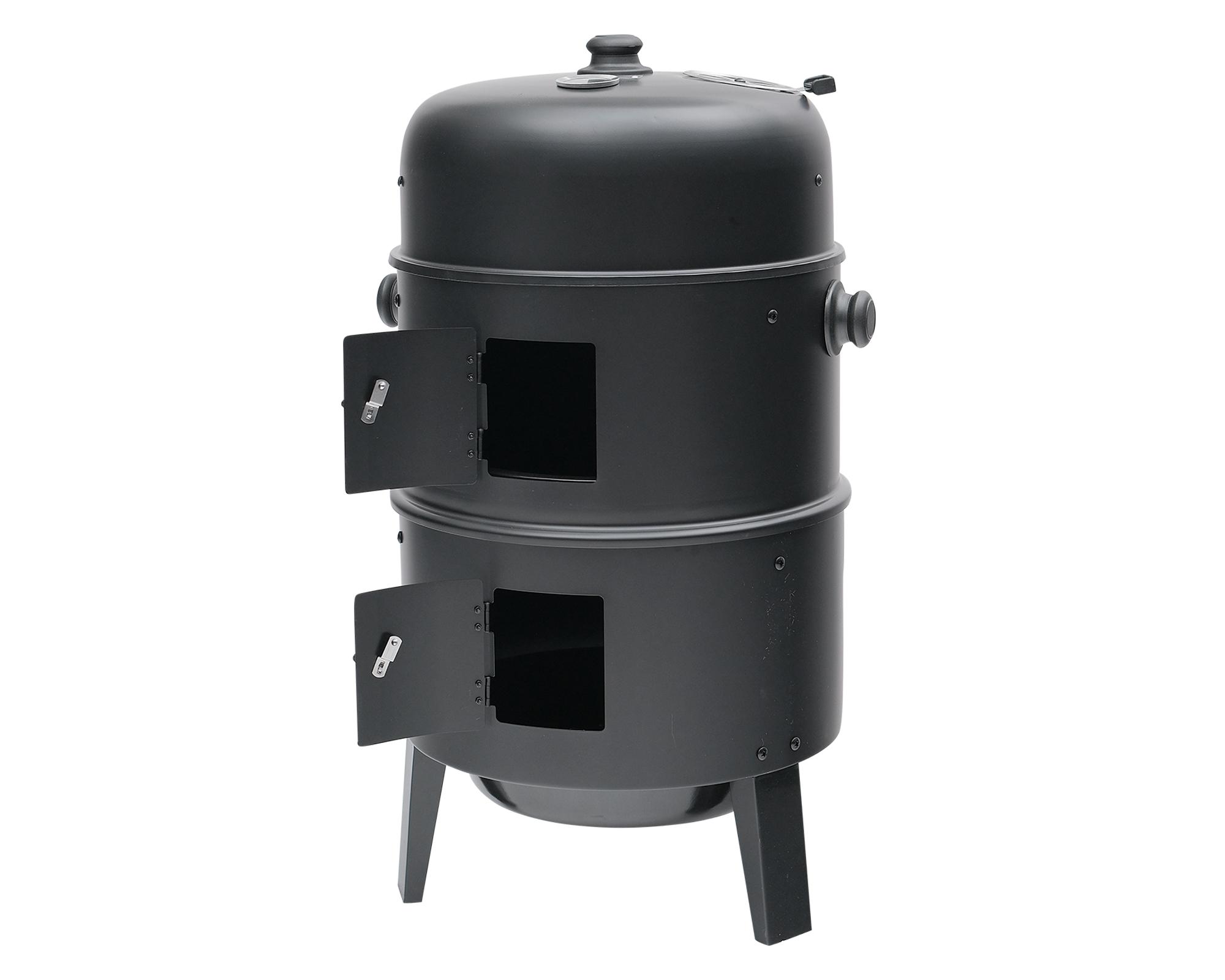 Ahumador cilíndrico Columbia negro-1