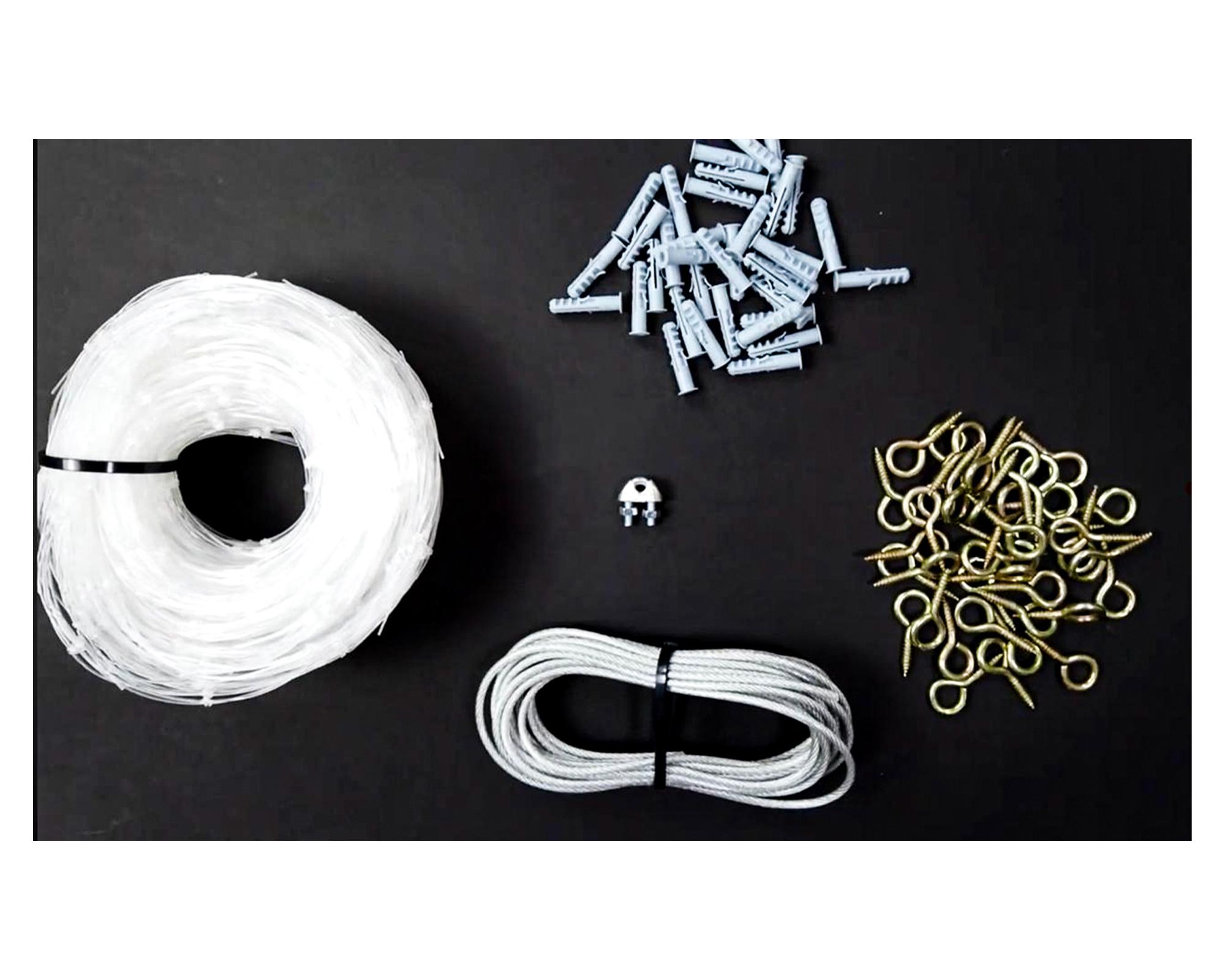 Kit malla seguridad balcón/ventanas 1.5x1.5 m-1