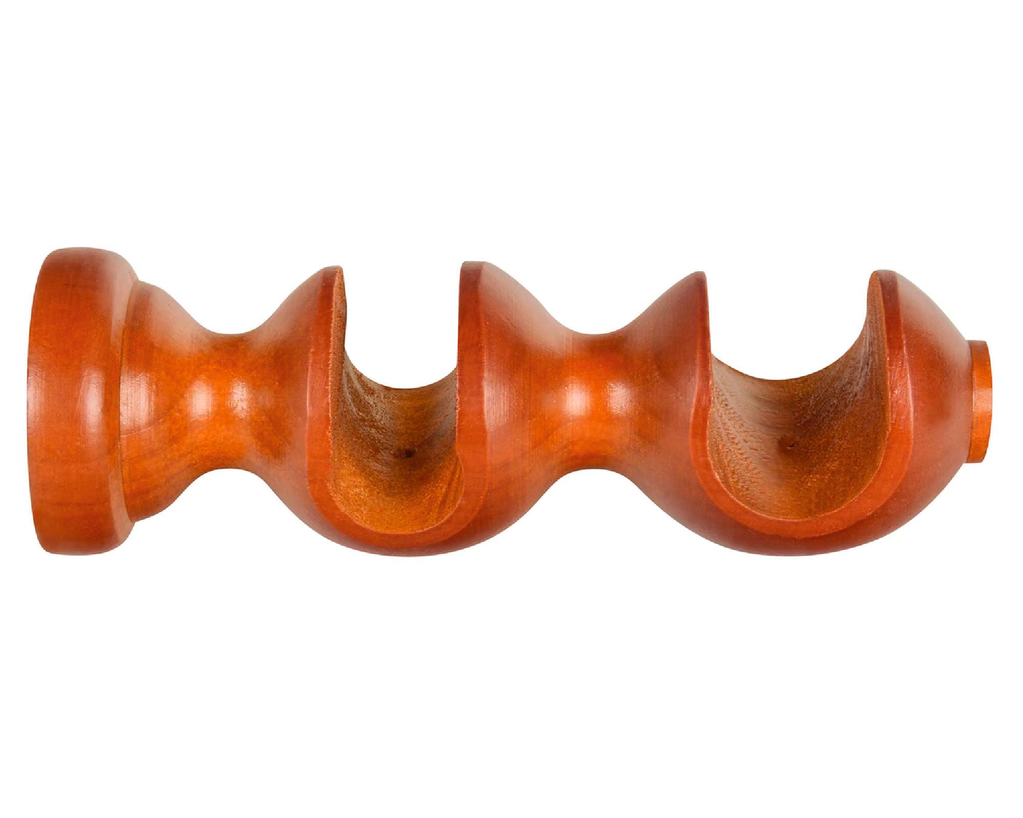 Soporte de cortinas Doble madera 19/28 mm chocolate-0