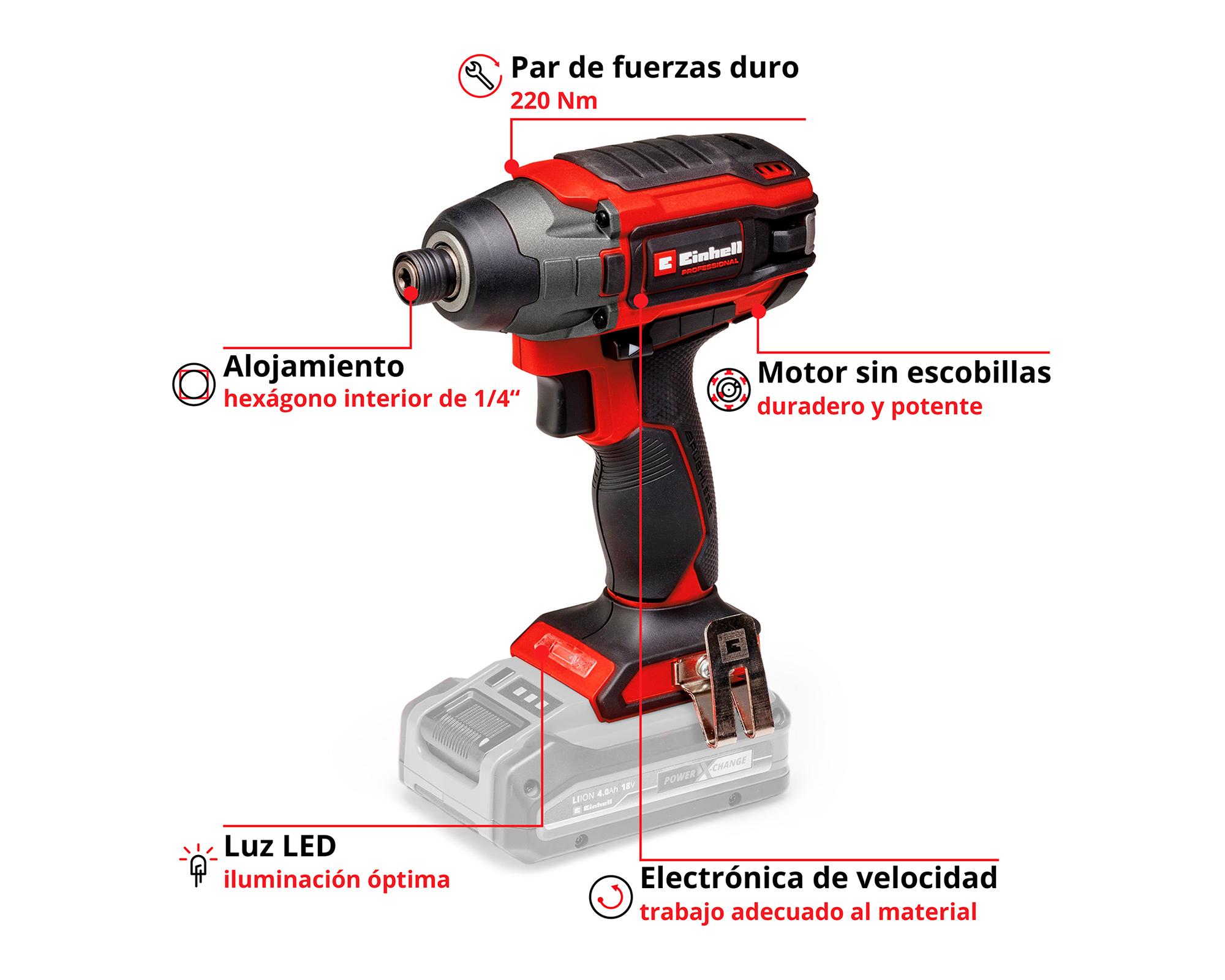 Taladro atornillador  TP-CI 18/220 Li BL - Solo 18V-2