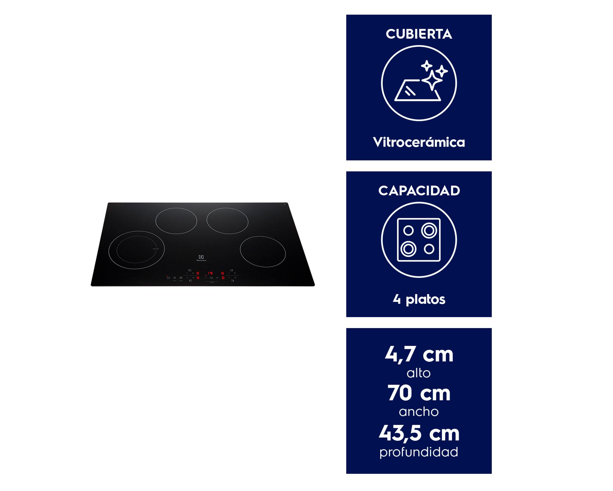 Encimera vitrocerámicas VE7DT 4 quemadores-4