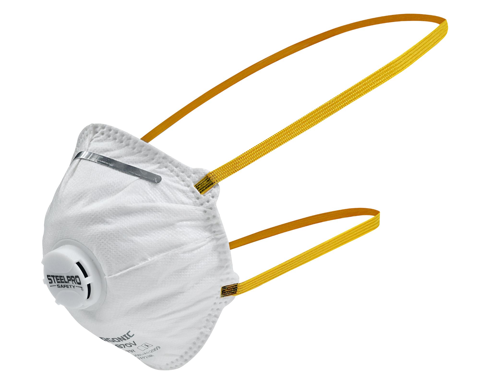 Mascarilla desechable con válvula Ergonic FFP2 2870V 2 un.-2