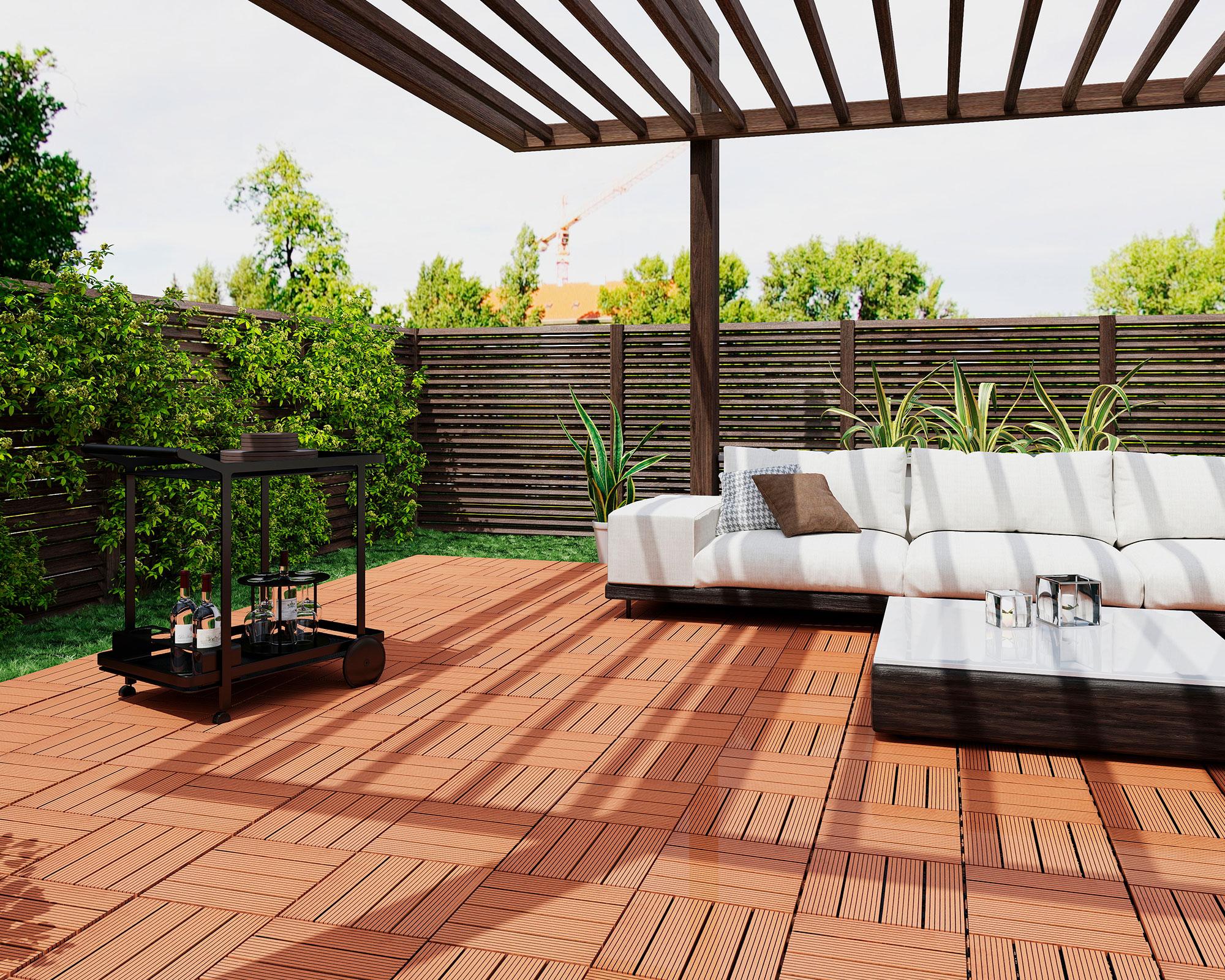 Deck modular Puelo secoya 30x30 cm 0.9 m2-3