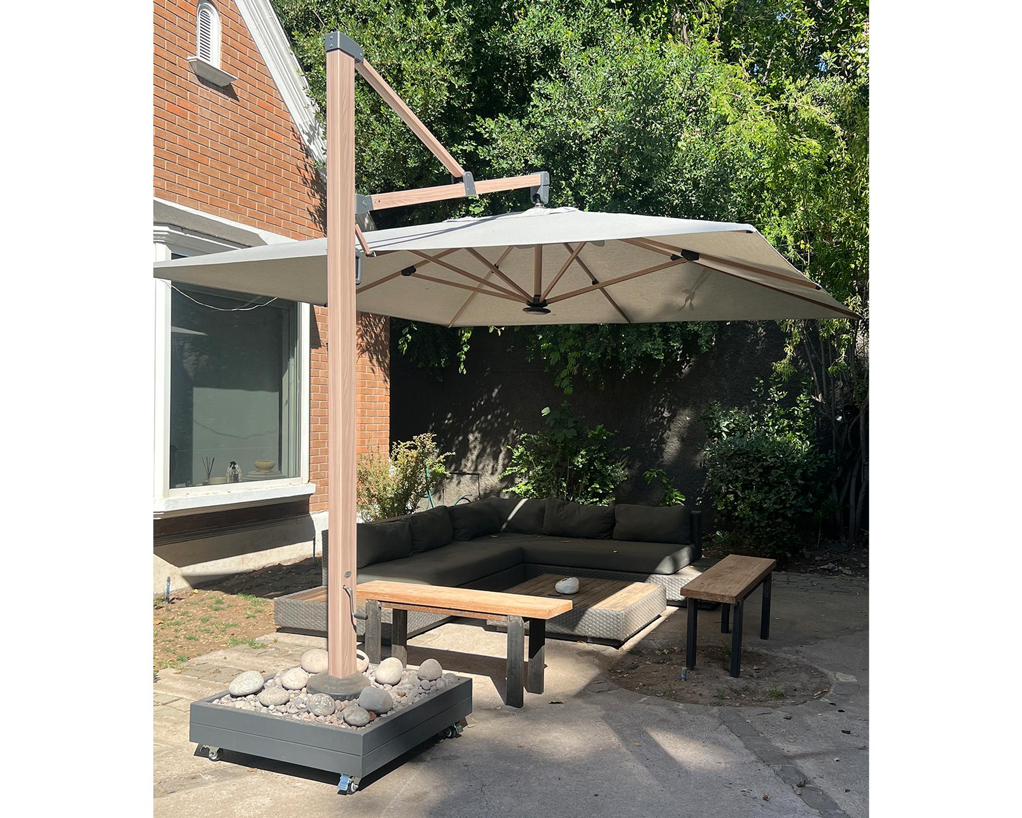 Quitasol Roma beige 350x350 cm-2