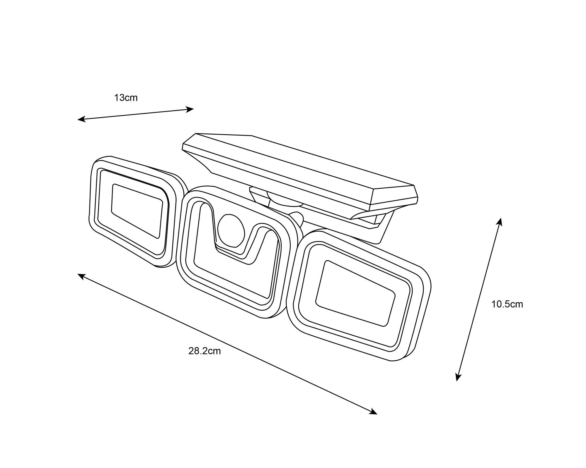 Proyector solar LED 15W negro-4