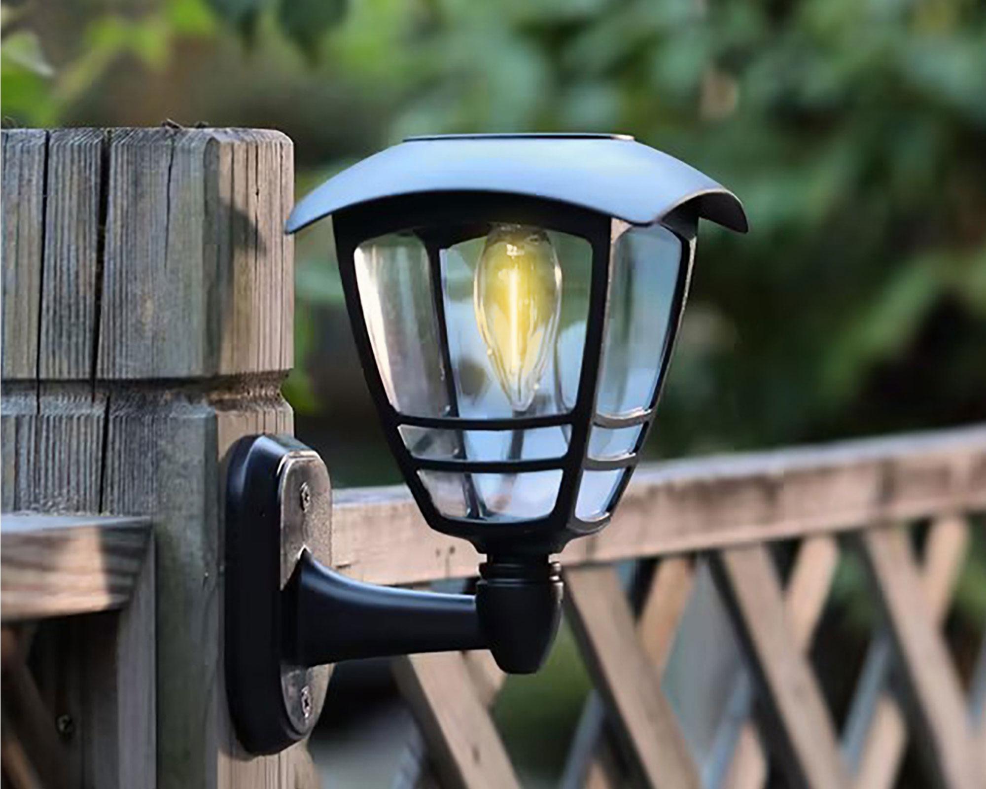 Farol pared solar negro-3