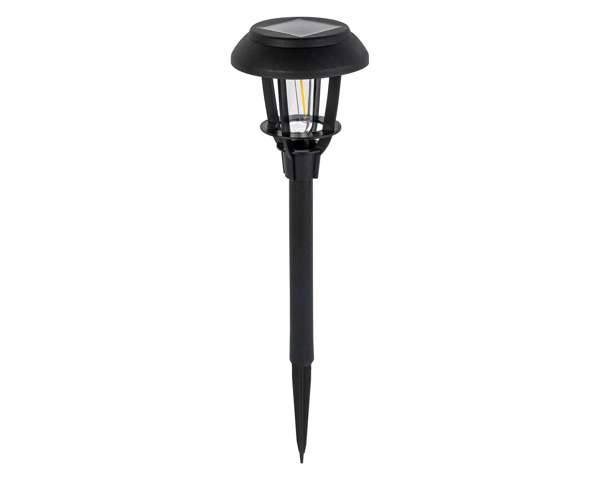 Estaca solar LED negro detalle-4