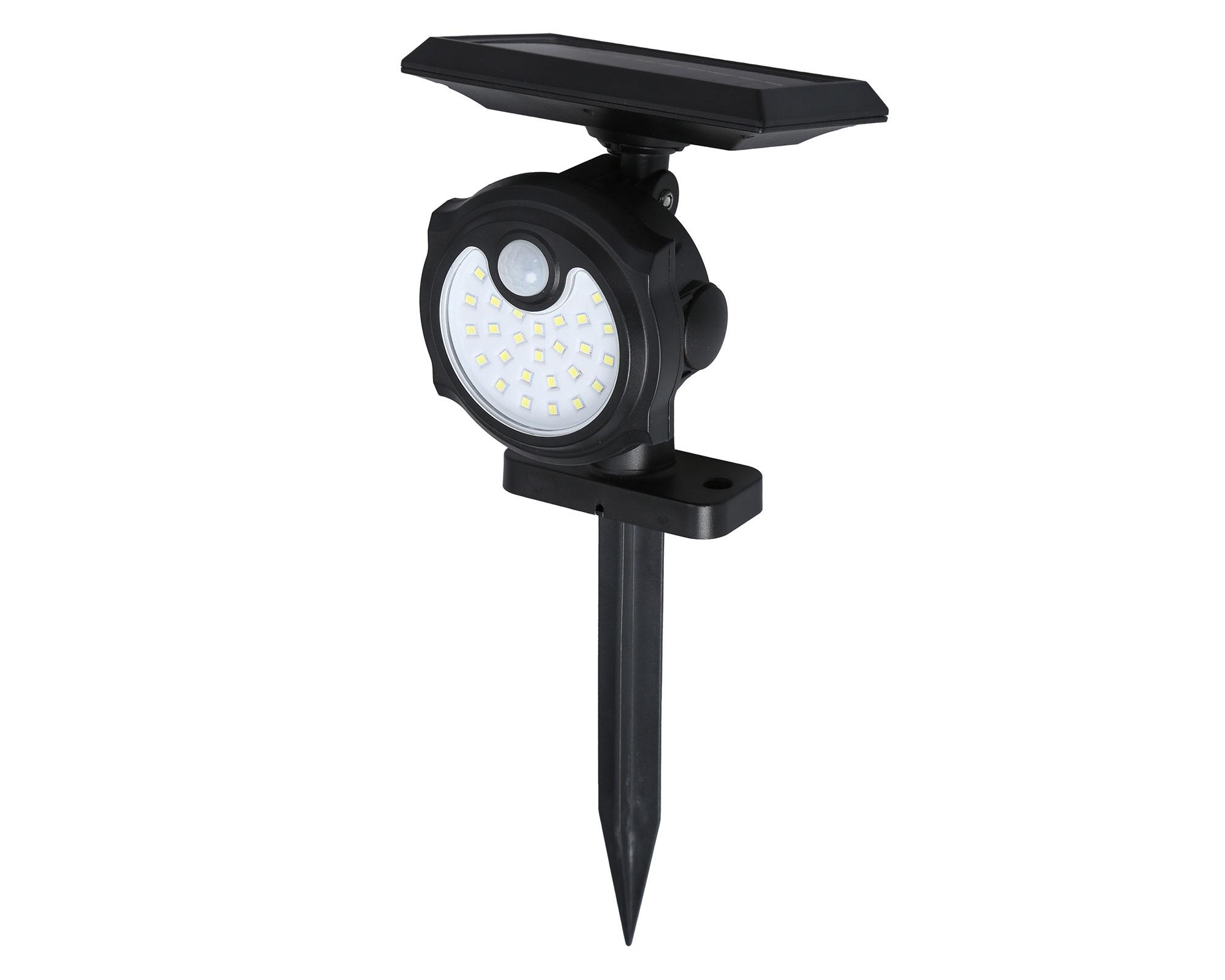 Estaca solar LED negro-1