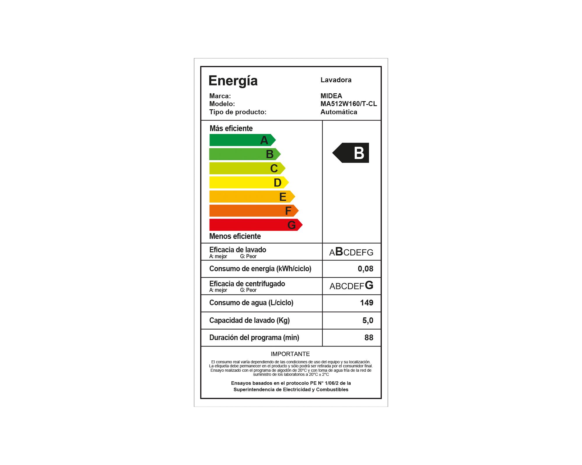 Lavadora MA512W160/T-CL carga superior 16 kg titanium-5