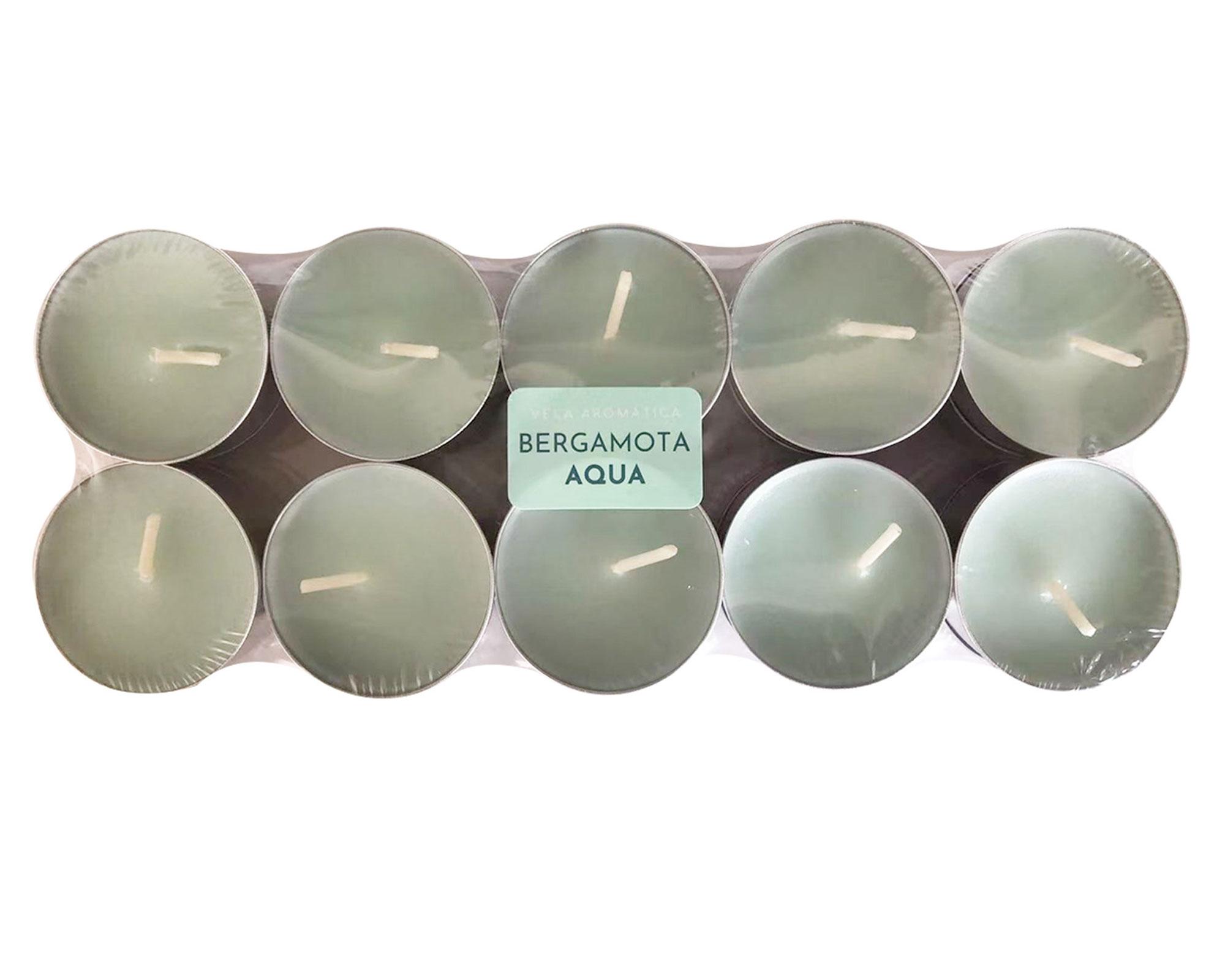 Vela T-light aqua 20 un.-0