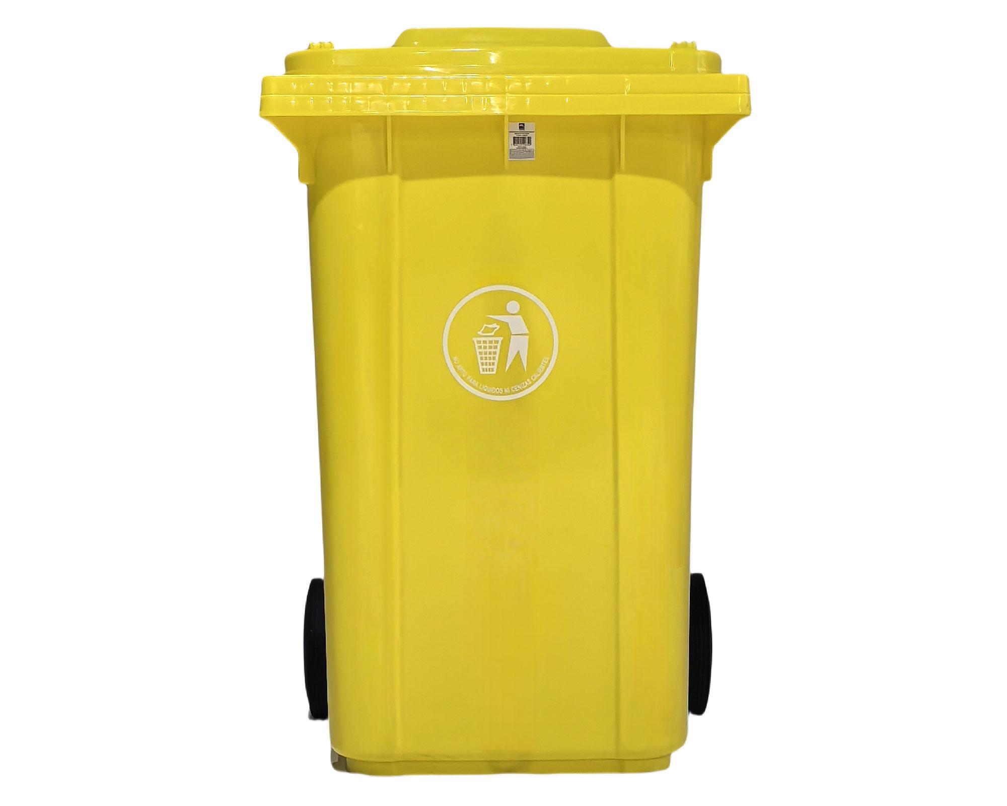 Basurero 360L amarillo-0