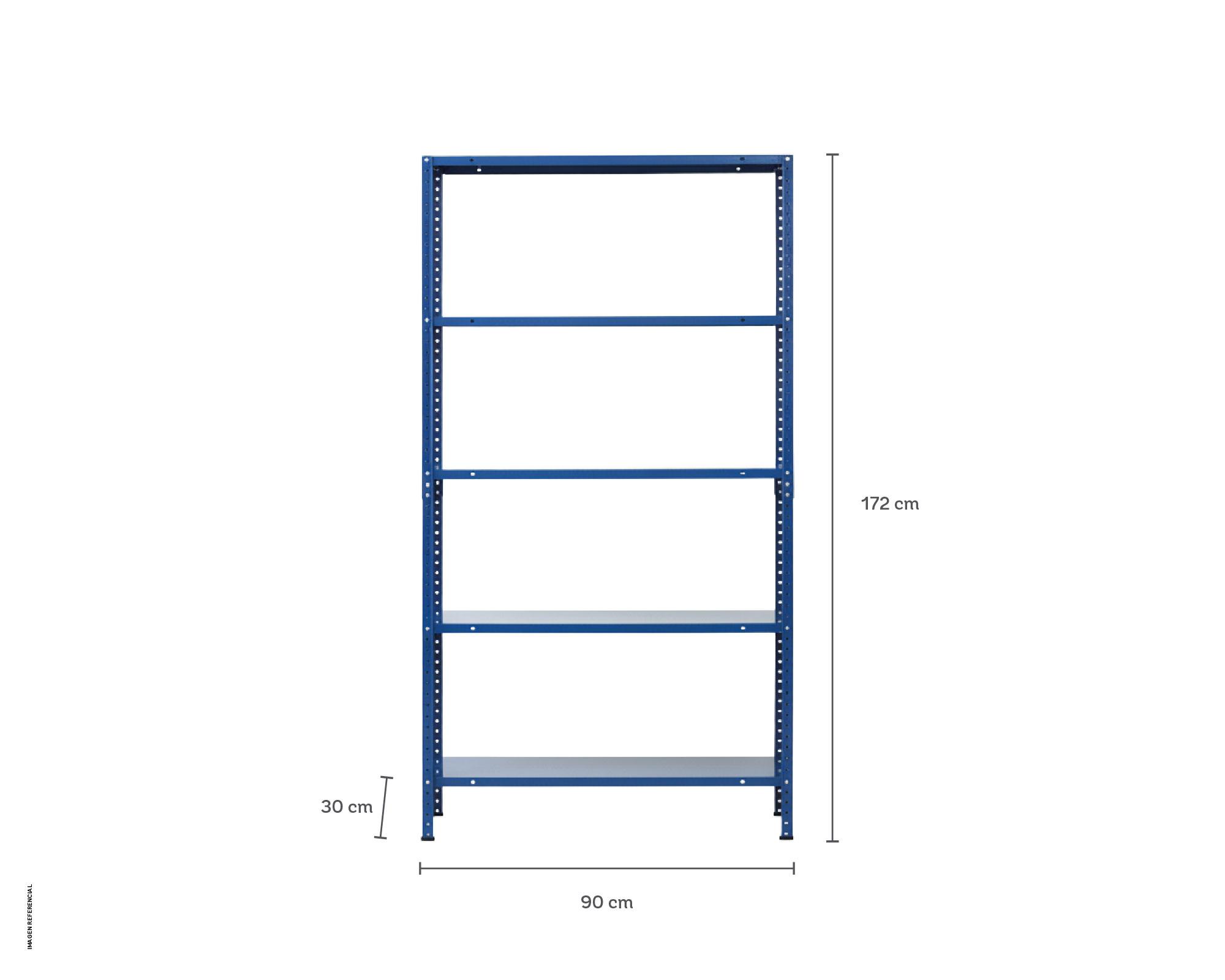 Repisa sólida navy 172x90x30 cm 5 Niveles-5