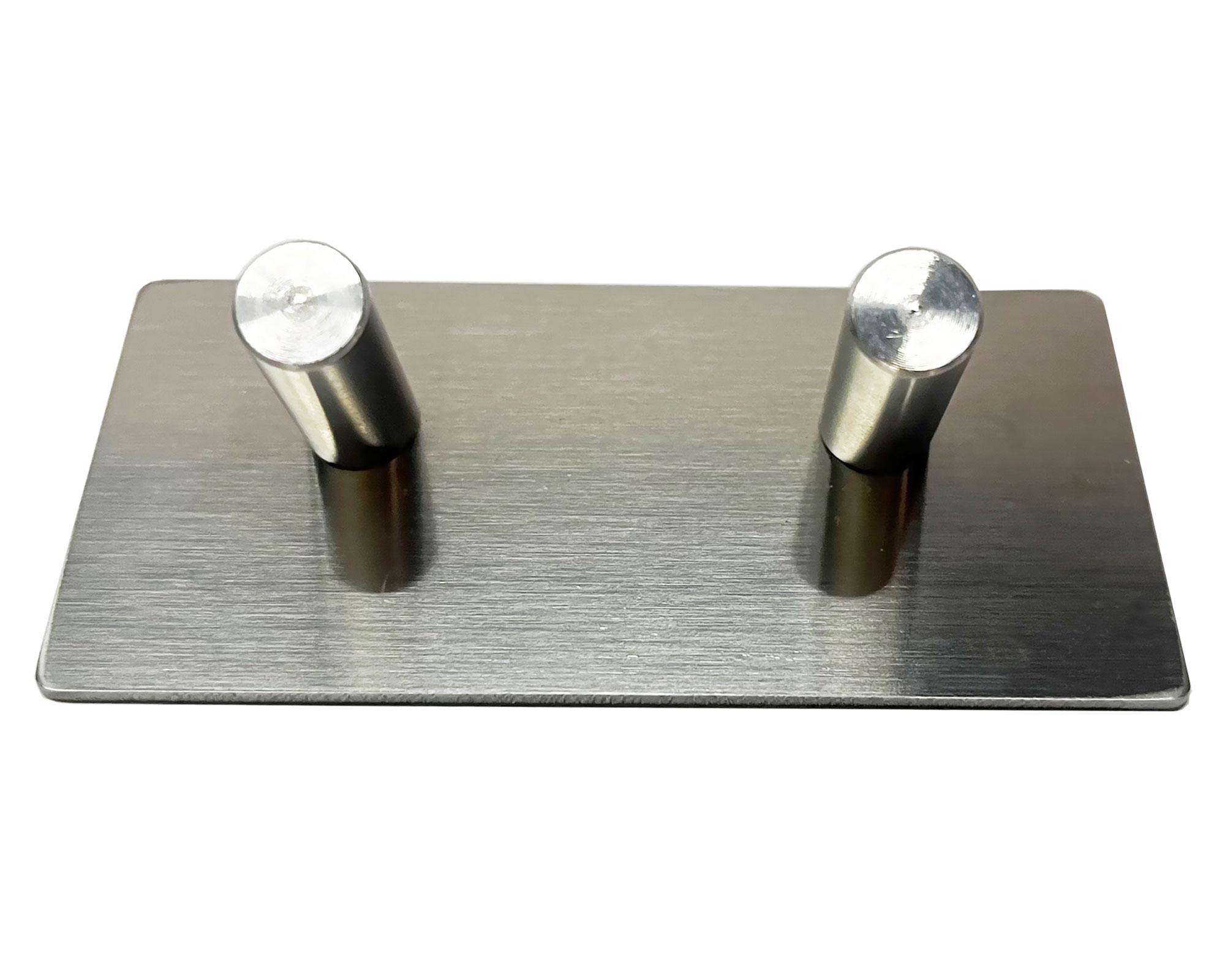 Percha Doble cromado 4.5x9x2.5 cm-2