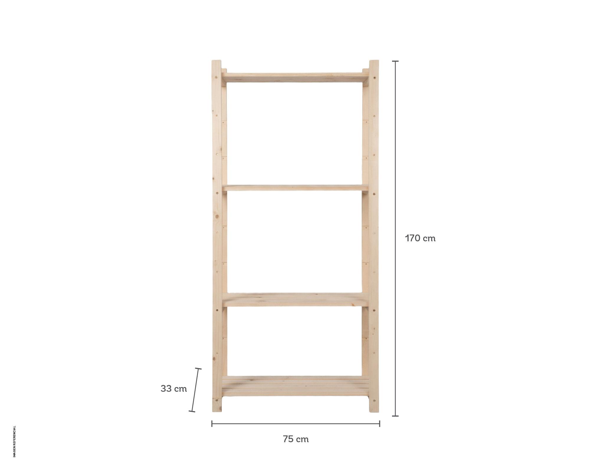 Repisa Ventilada 4 niveles 170x75x29 cm-4
