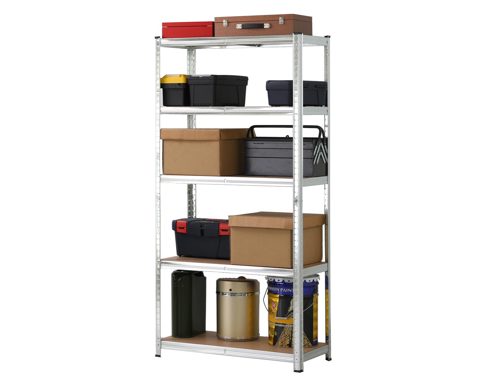 Repisa cromo/madera 183x90x40 cm 5 Niveles-1