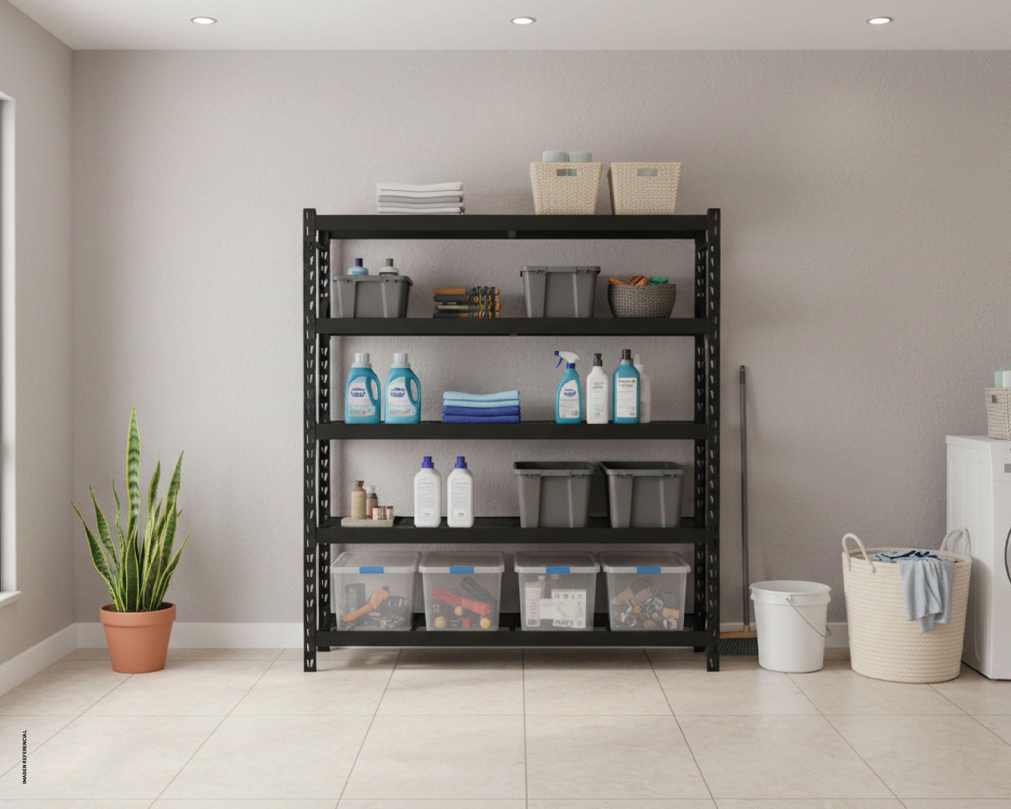 Repisa solida 4 niveles 220x220x60 cm-4