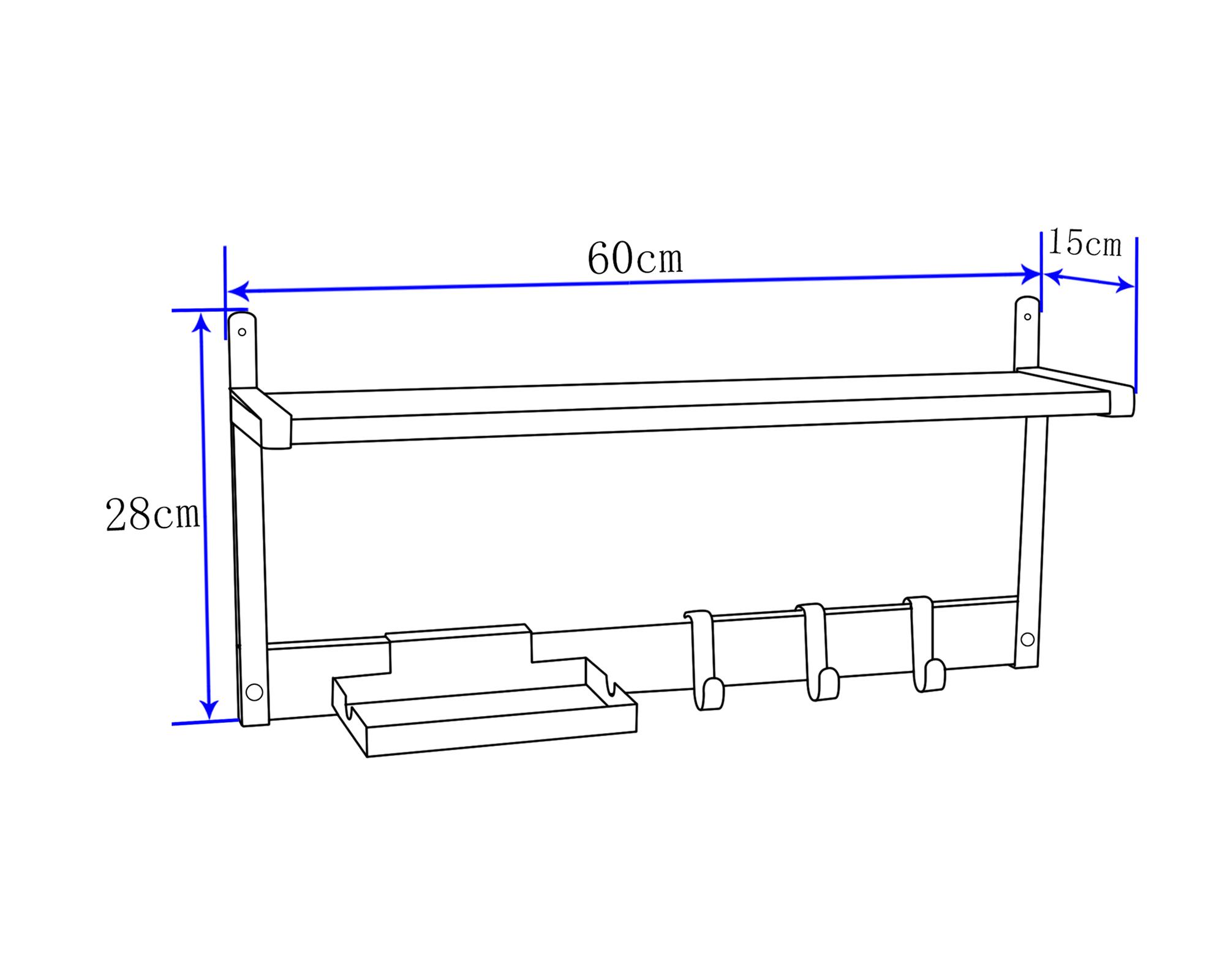 Repisa pared 28x60x15 cm-3