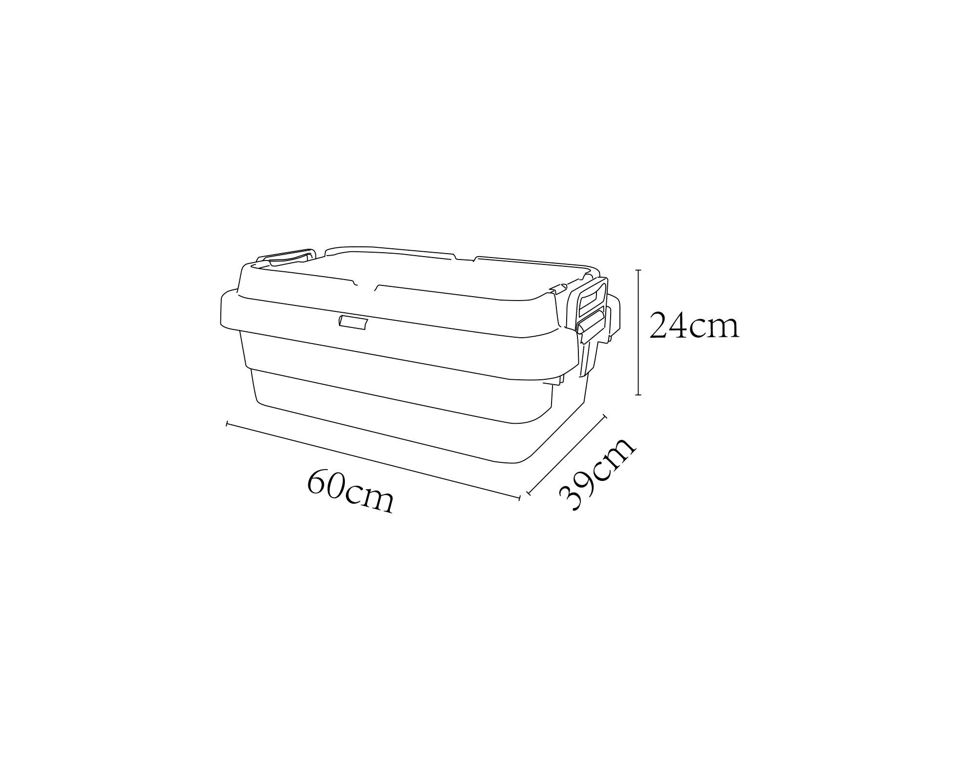 Caja organizadora Filtro UV verde 30 lt-2