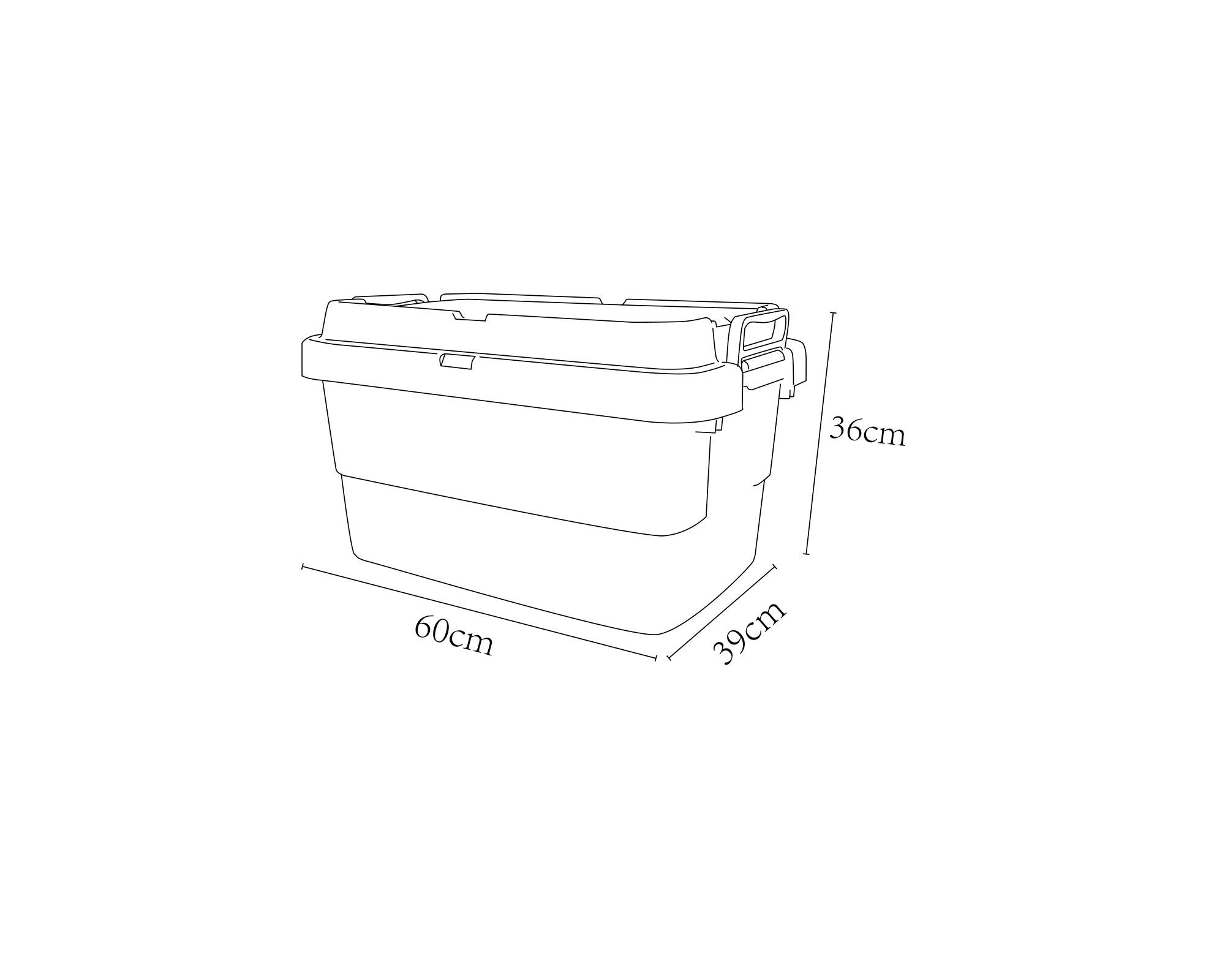 Caja organizadora Filtro UV verde 50 lt-2