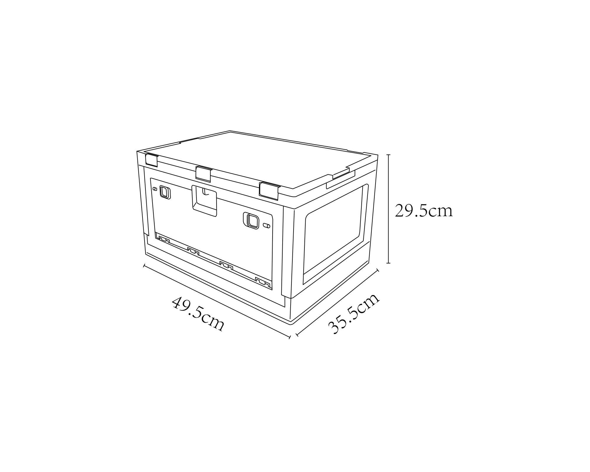 Caja organizadora tapa madera 40 lt-2