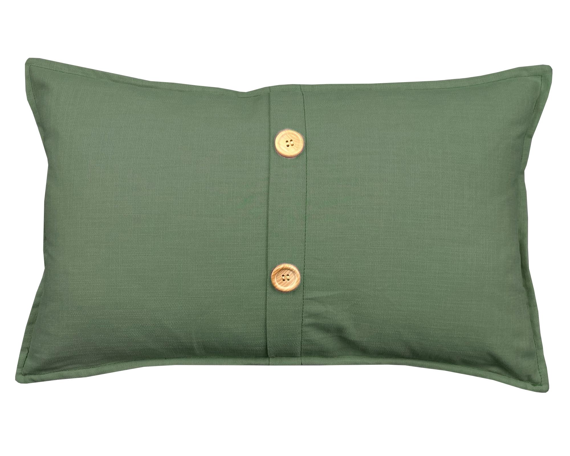 Cojín Básico verde musgo 30x50 cm-0