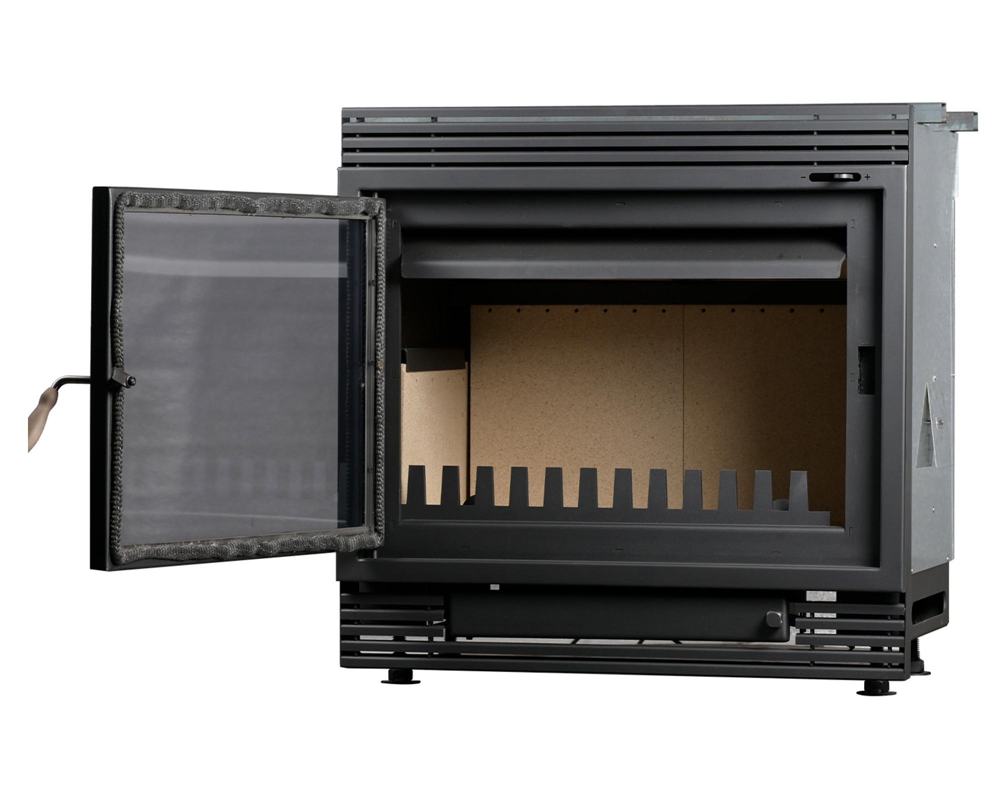 Calefactor a leña Gold 500 insertable 20kW charcoal-2