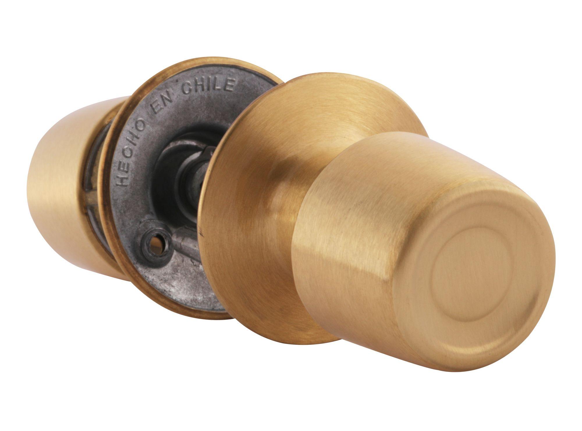 Cerradura tubular pomo libre paso bronce Urbano Poli-2