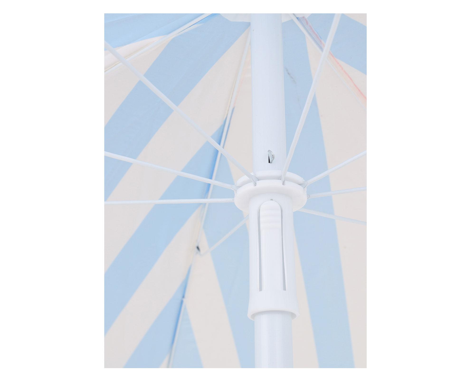Quitasol Stripes azul/blanco 200 cm-2