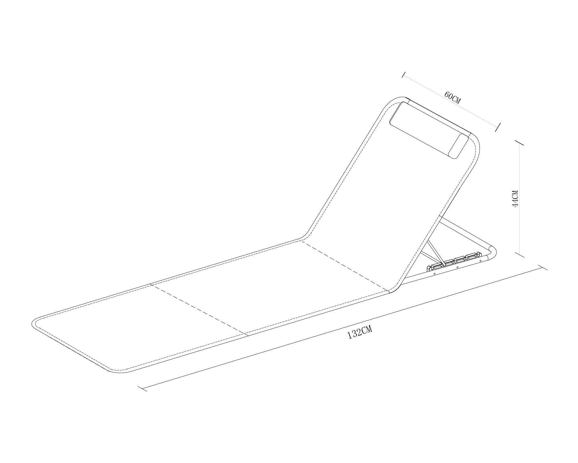 Reposera portátil Stripes blanco/taupe-3