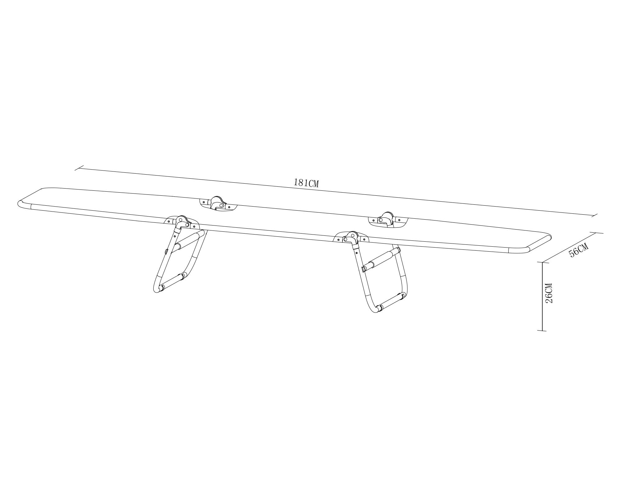 Reposera playa Basic Loft negro-3