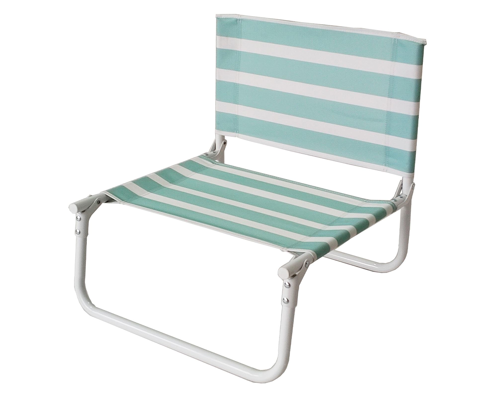 Silla playa Líneas turquesa/blanco-2
