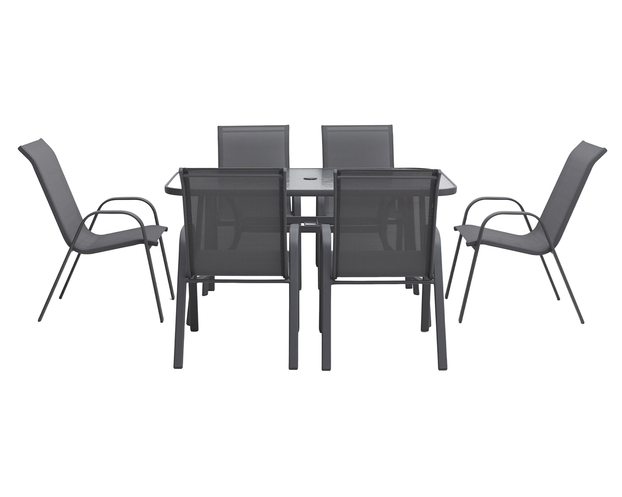 Set comedor exterior Copaiba 6 personas-1